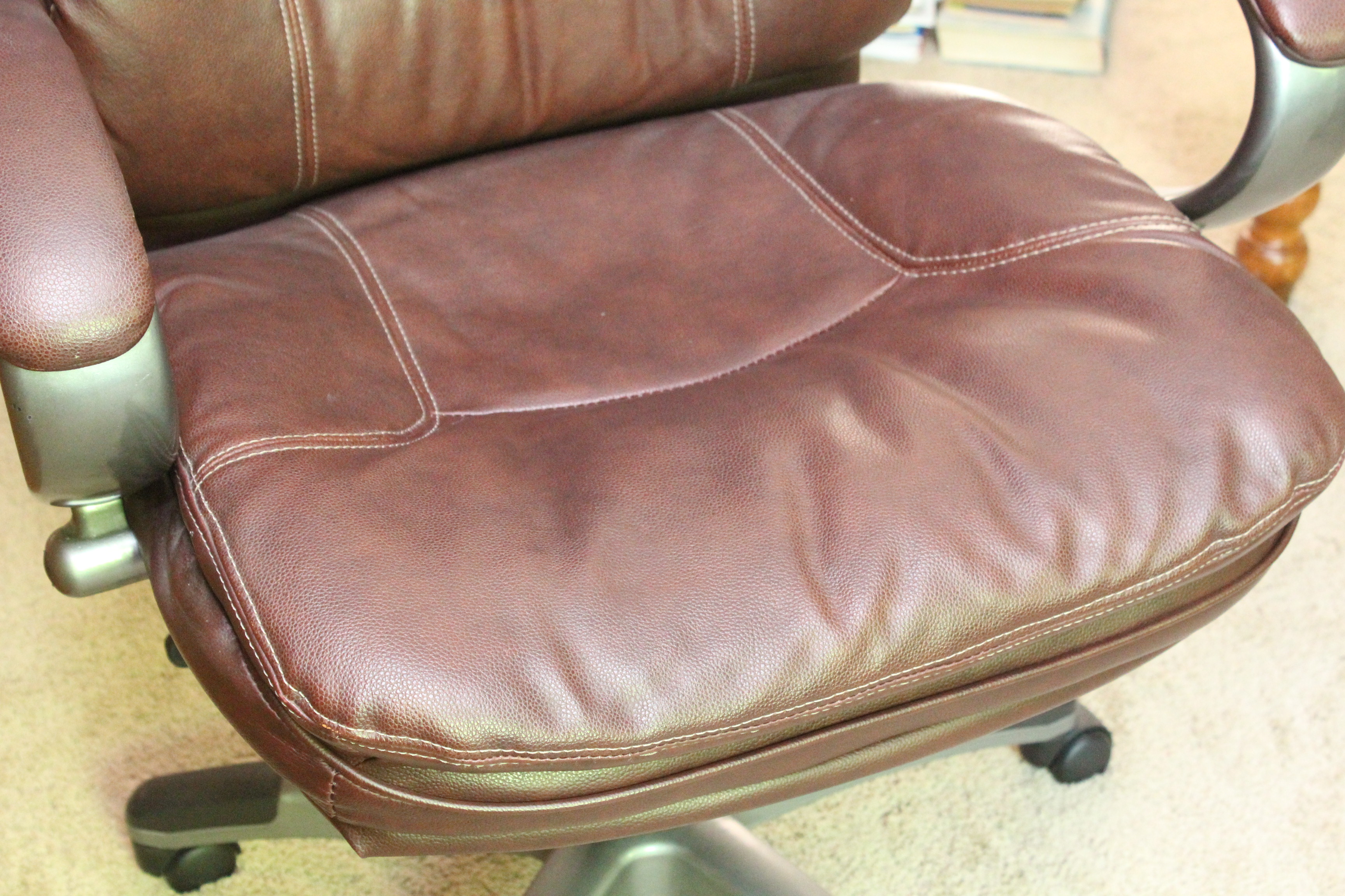 Dark Brown Leather Office Chair by Lane