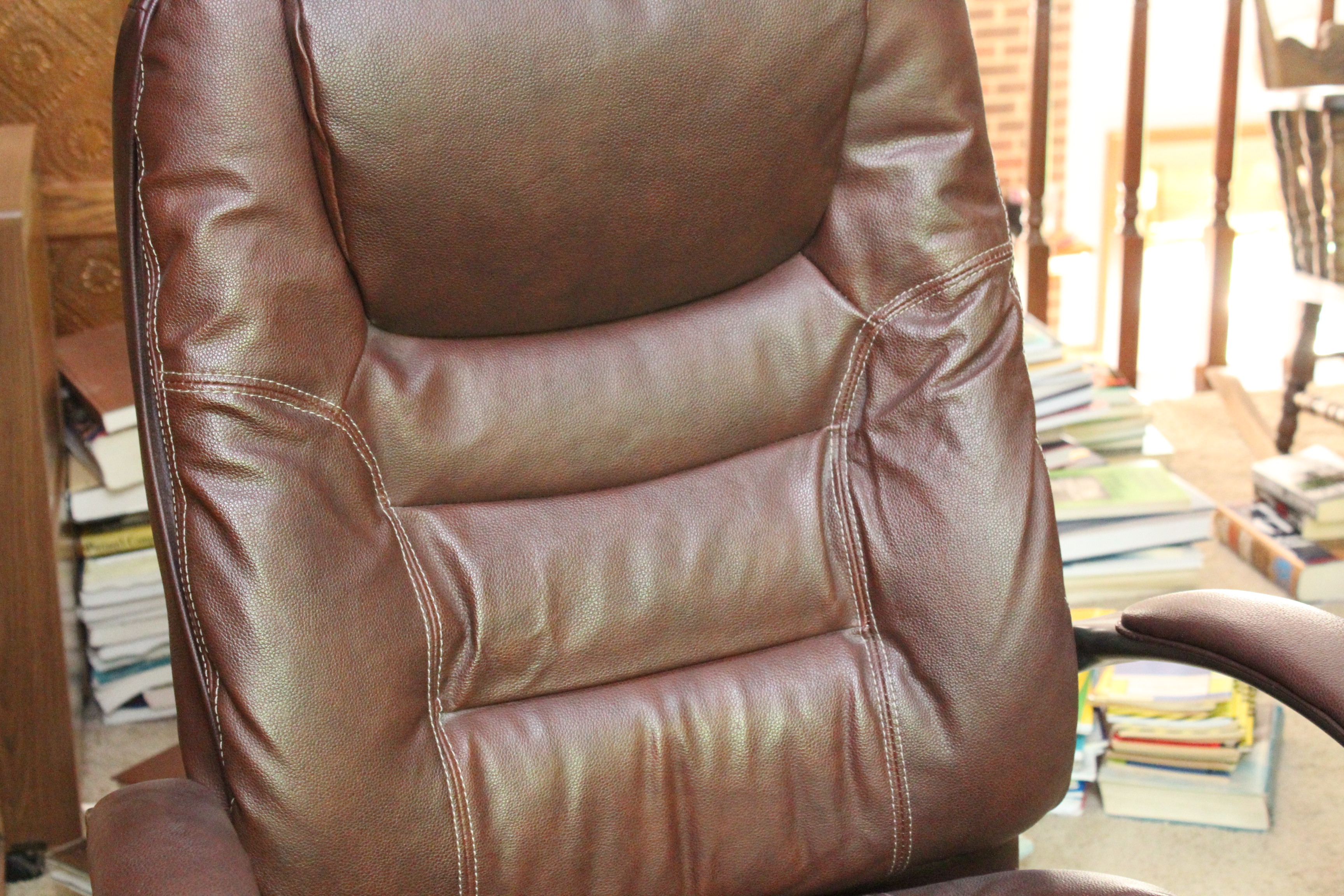 Dark Brown Leather Office Chair by Lane