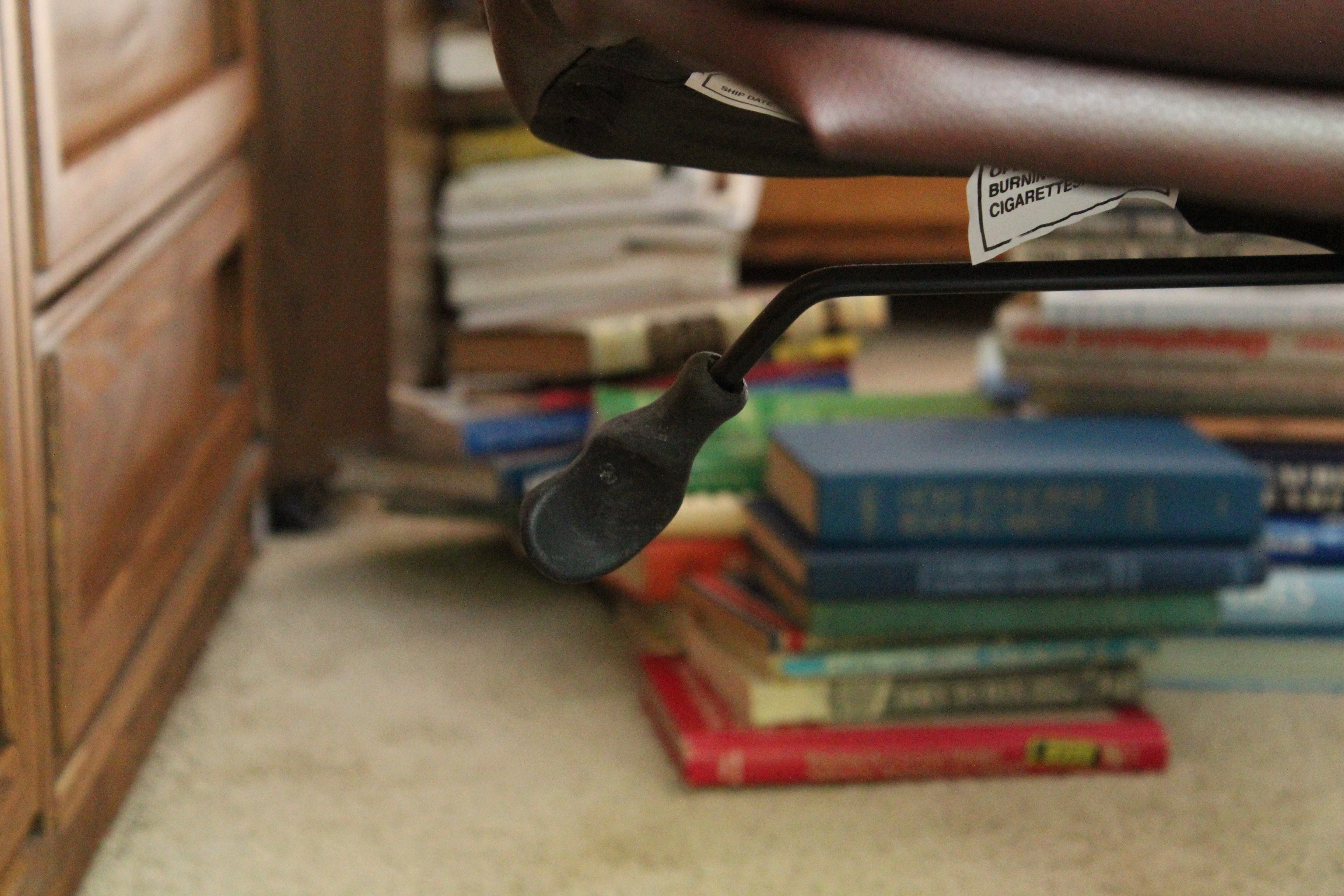 Dark Brown Leather Office Chair by Lane