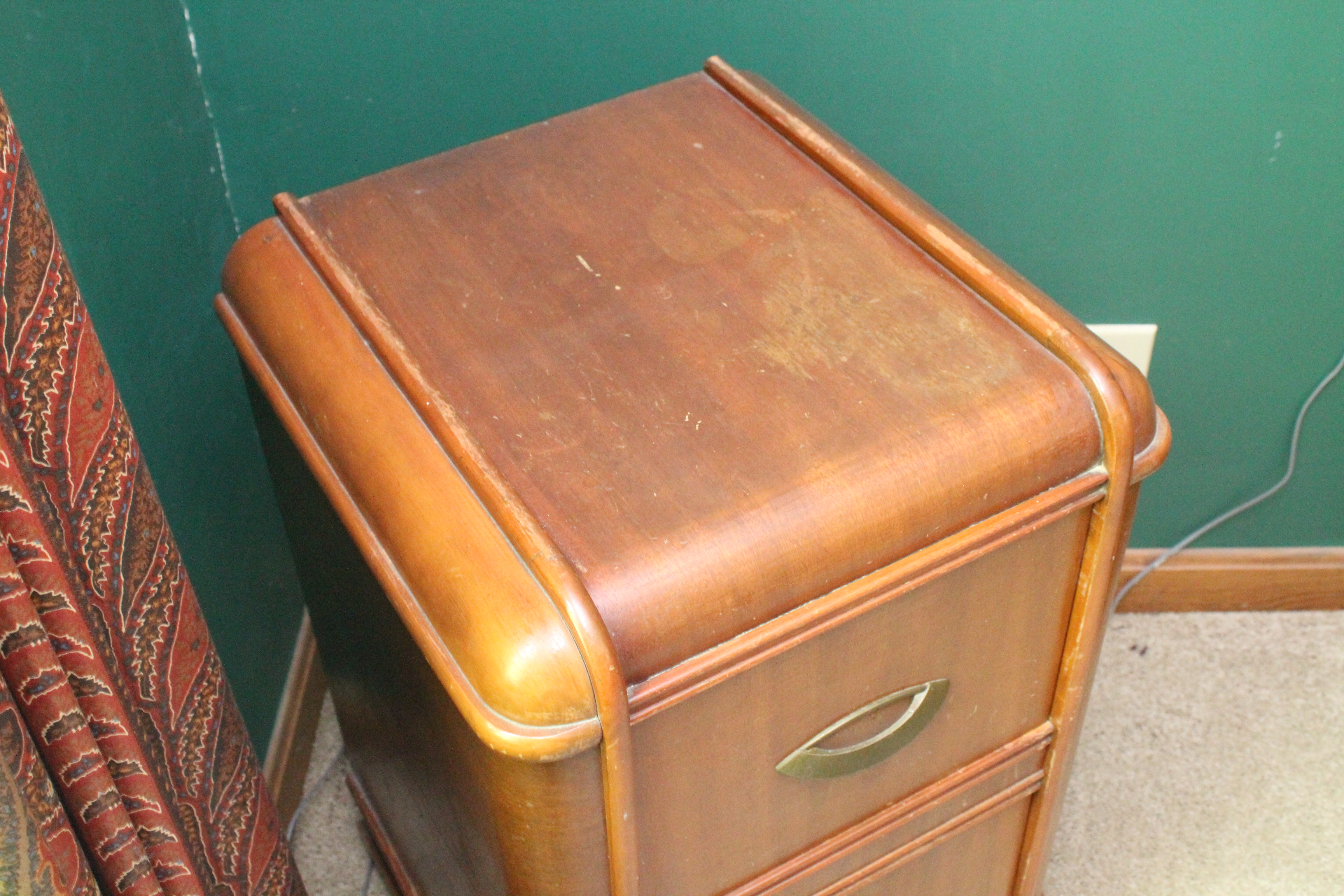 Vintage Wooden File Cabinet