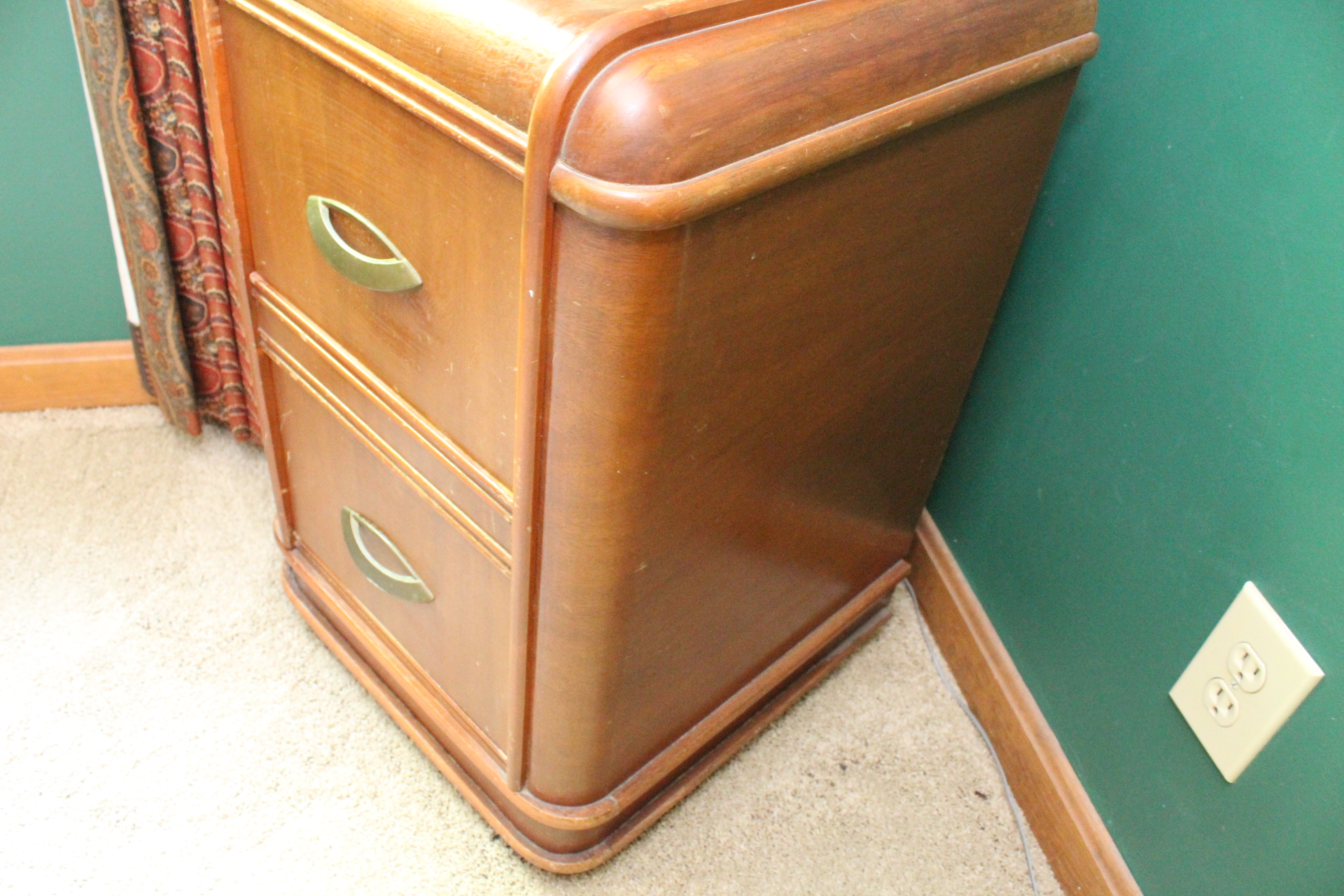 Vintage Wooden File Cabinet