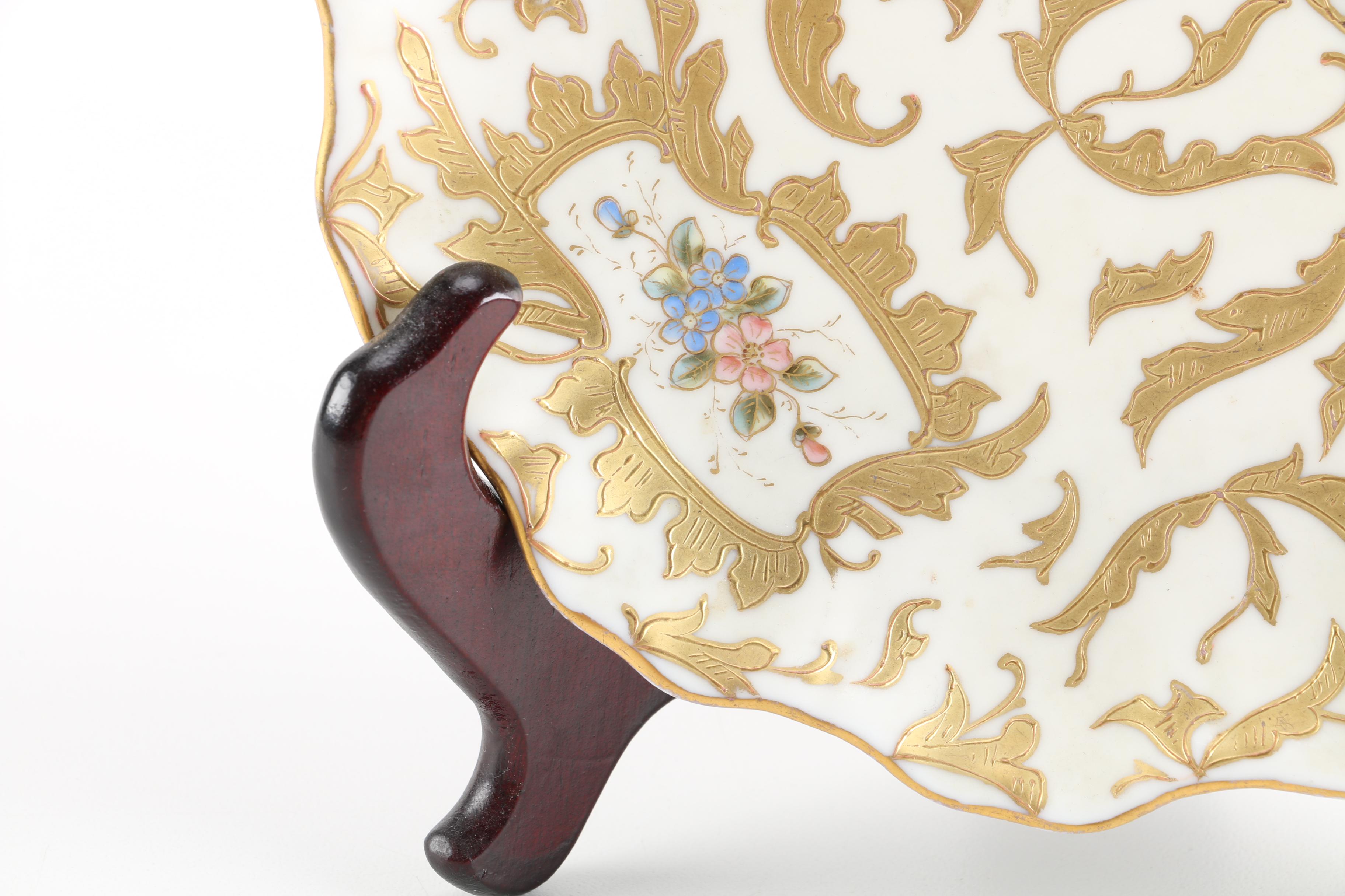 Gold And Cream Plate