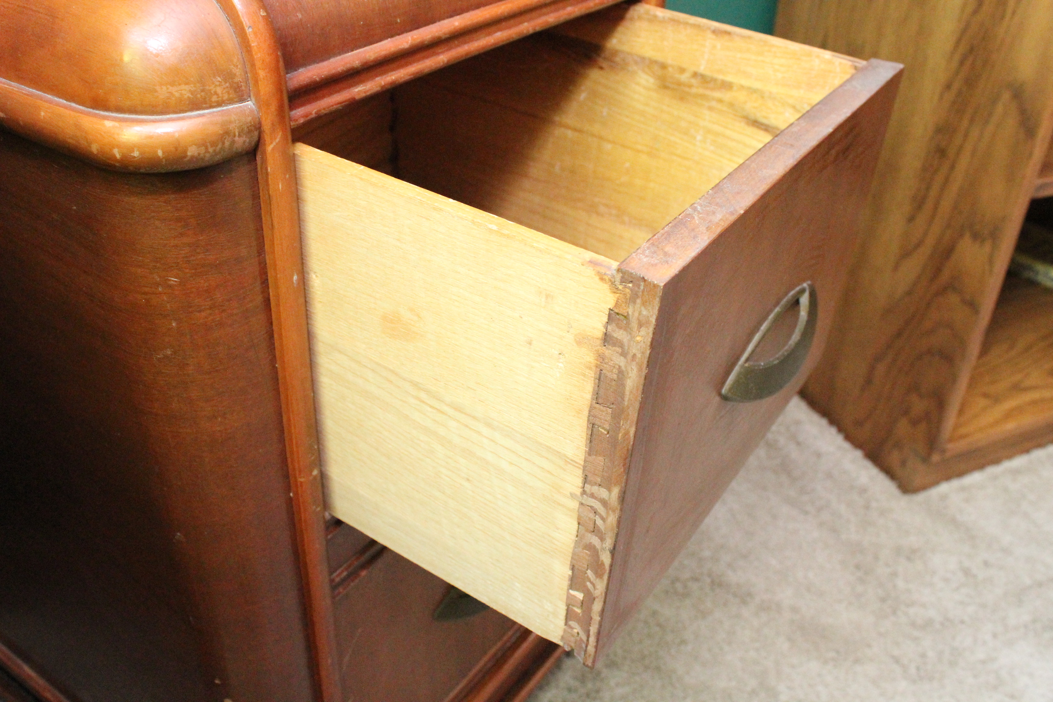 Vintage Wooden File Cabinet