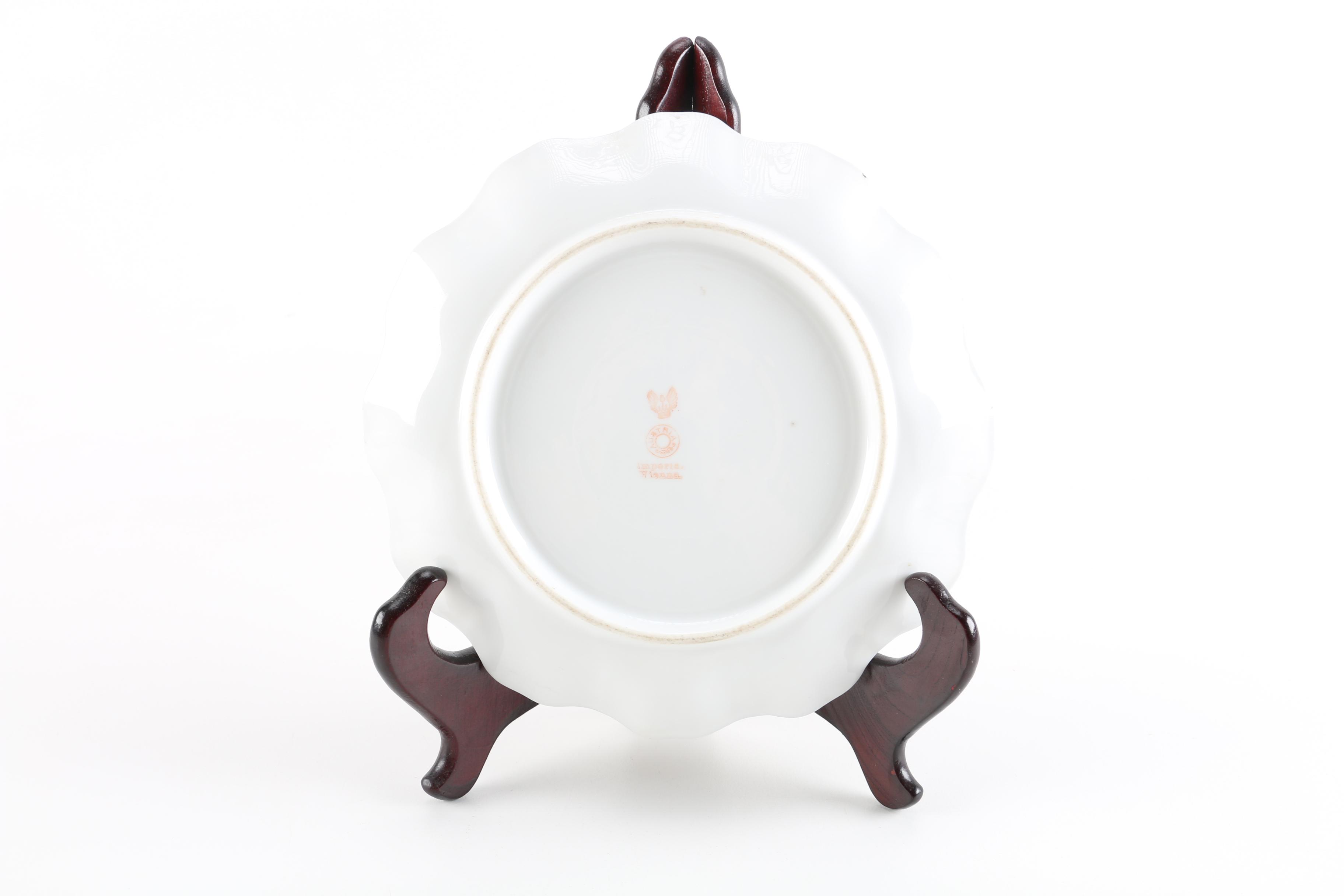 Gold And Cream Plate