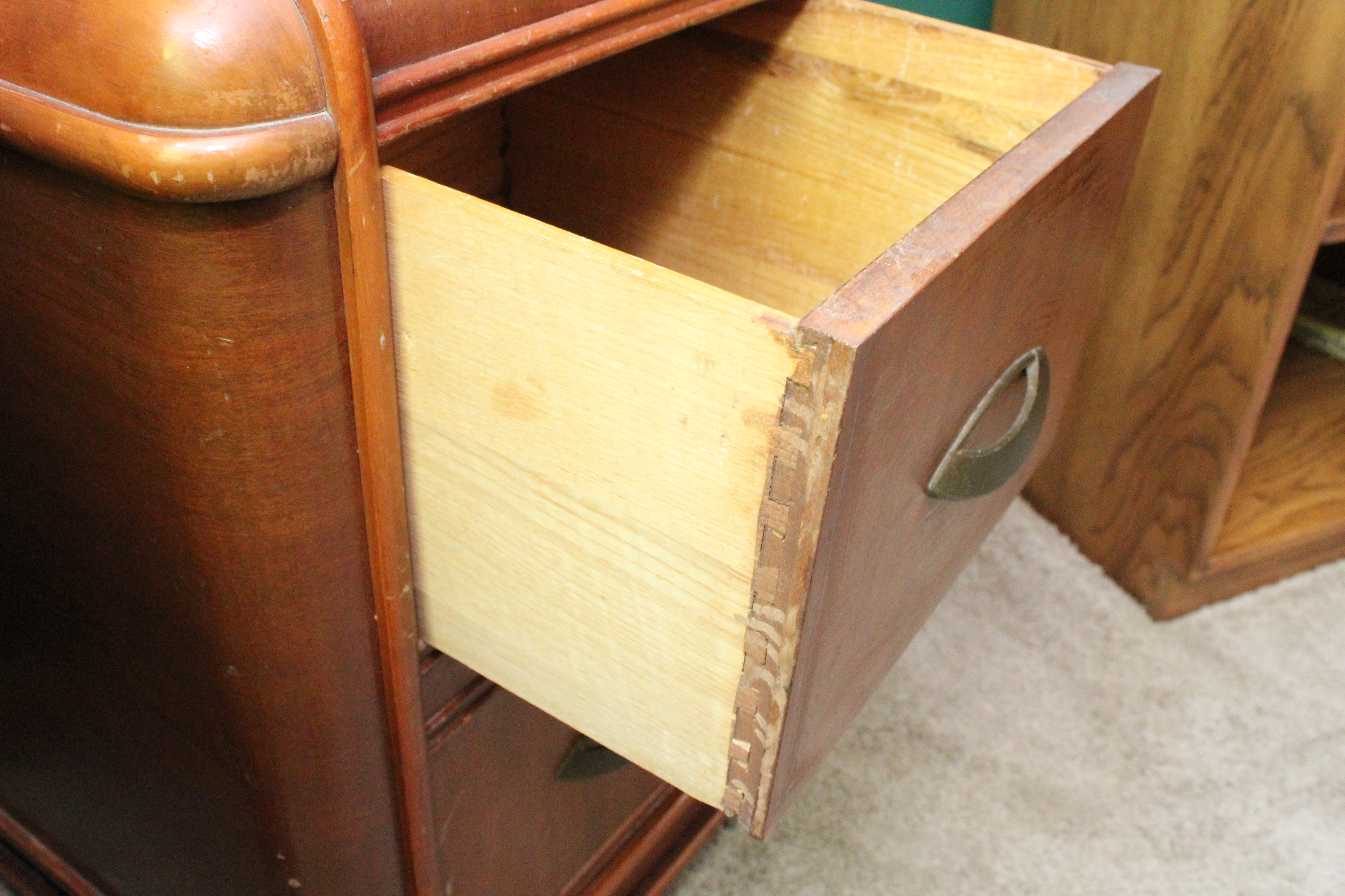 Vintage Wooden File Cabinet