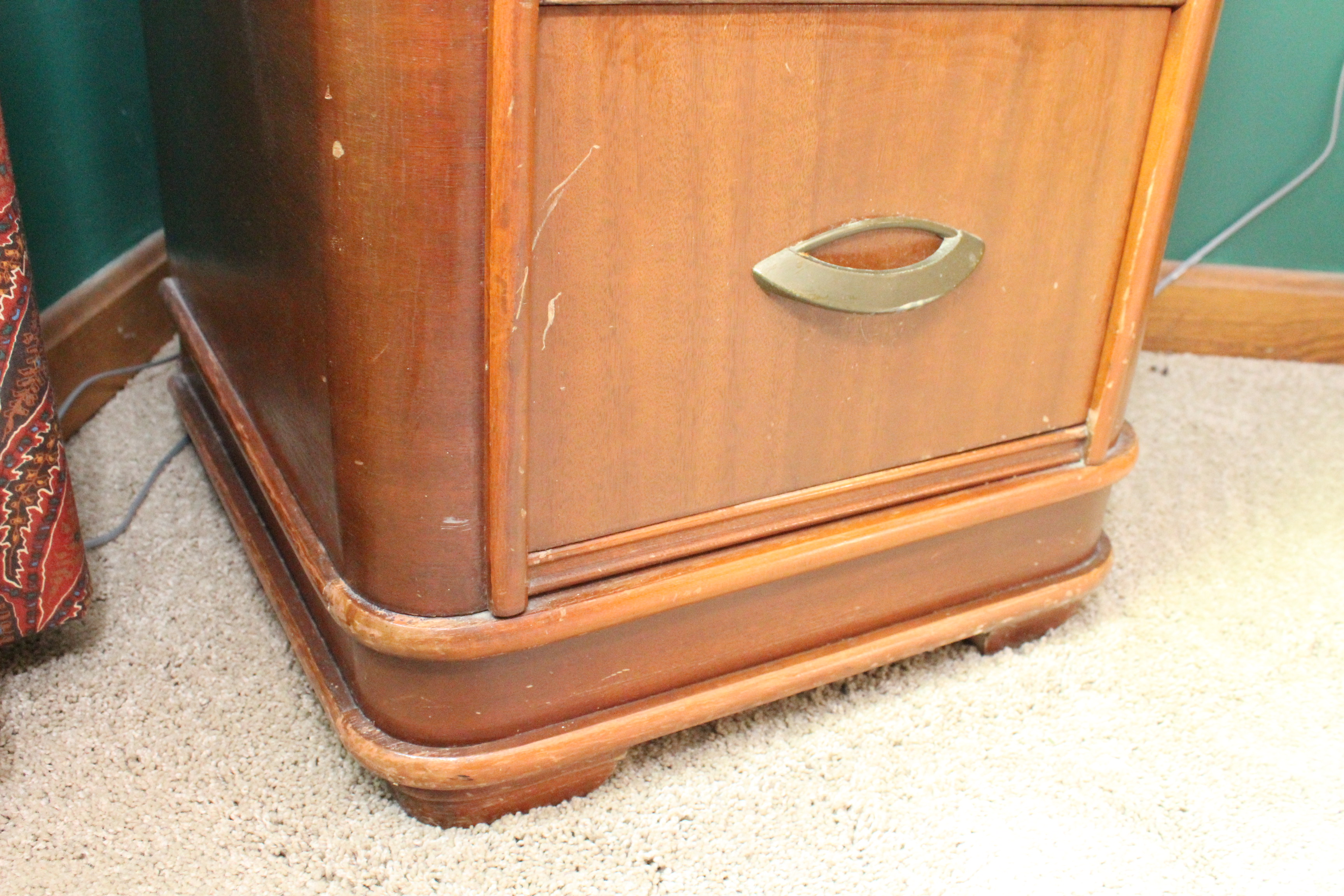 Vintage Wooden File Cabinet