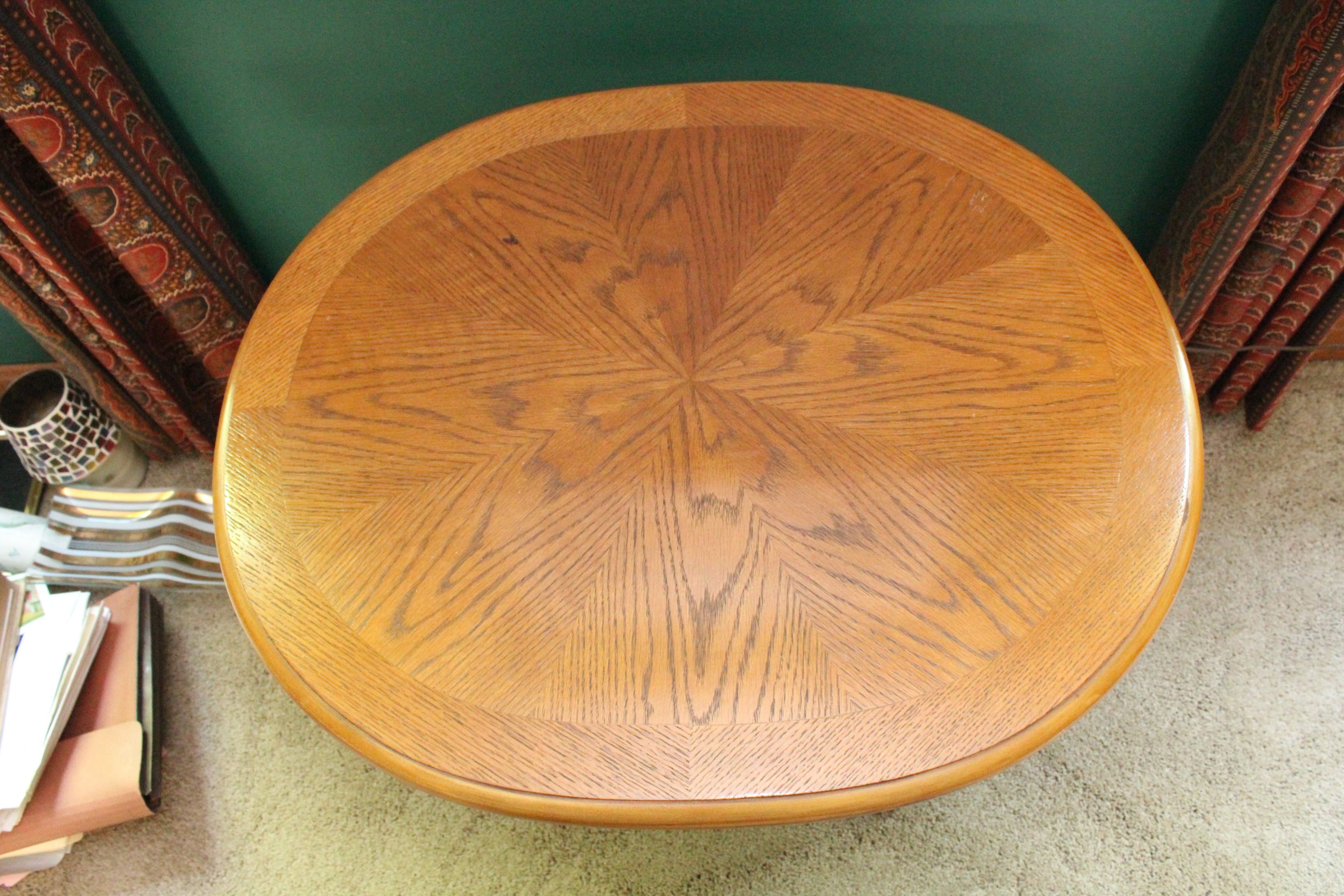 Round Wooden Side Table