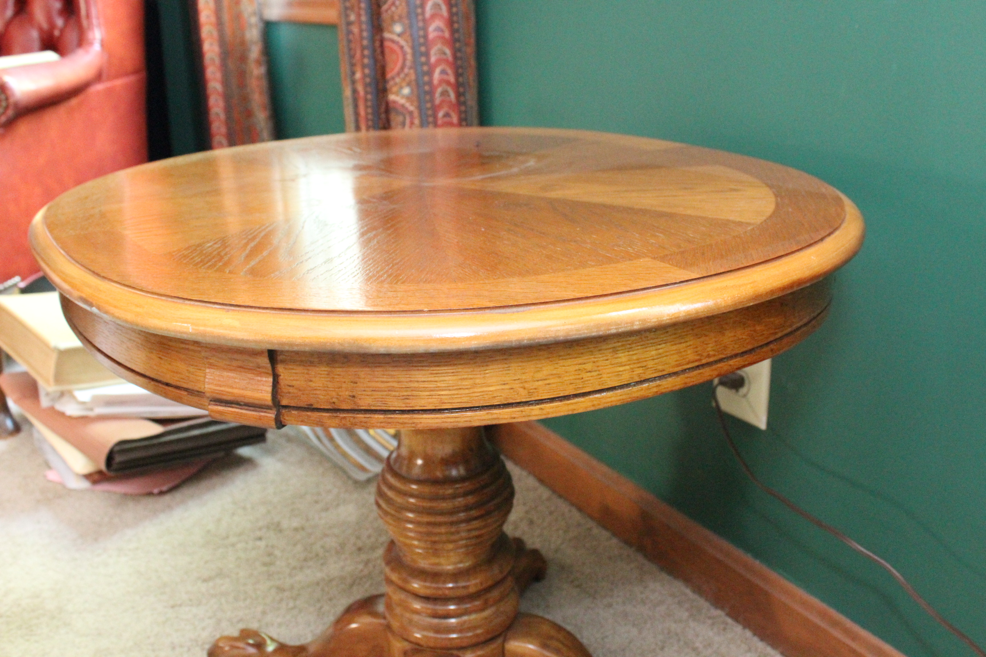 Round Wooden Side Table