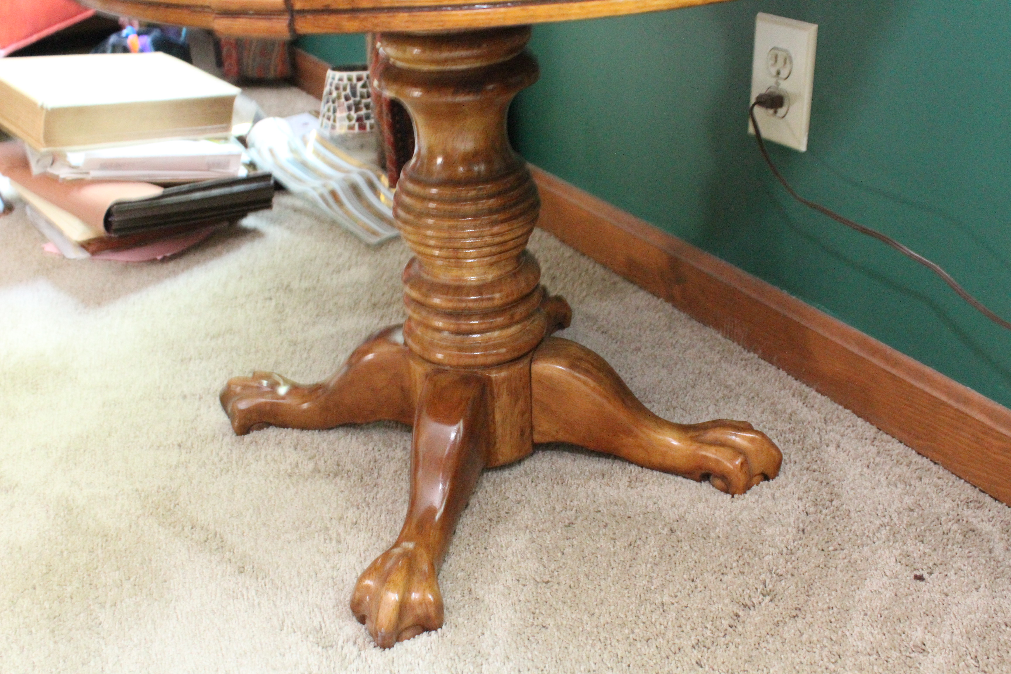 Round Wooden Side Table