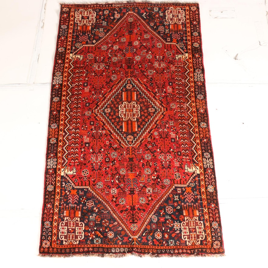 Hand-Knotted Persian Abadeh Area Rug