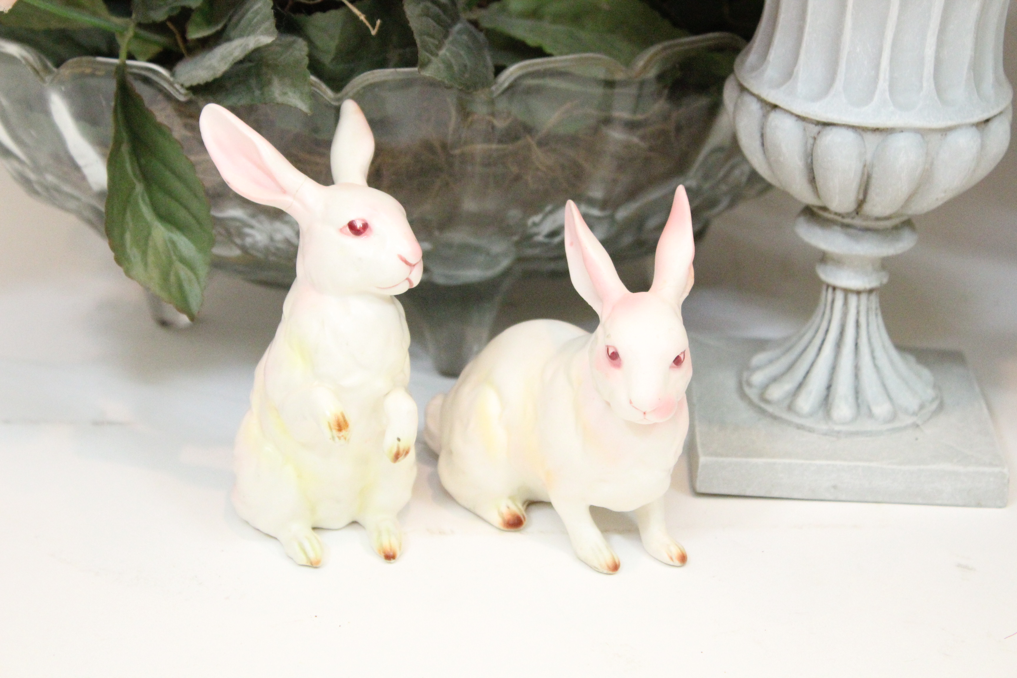 Floral and Bunny Garden Decor