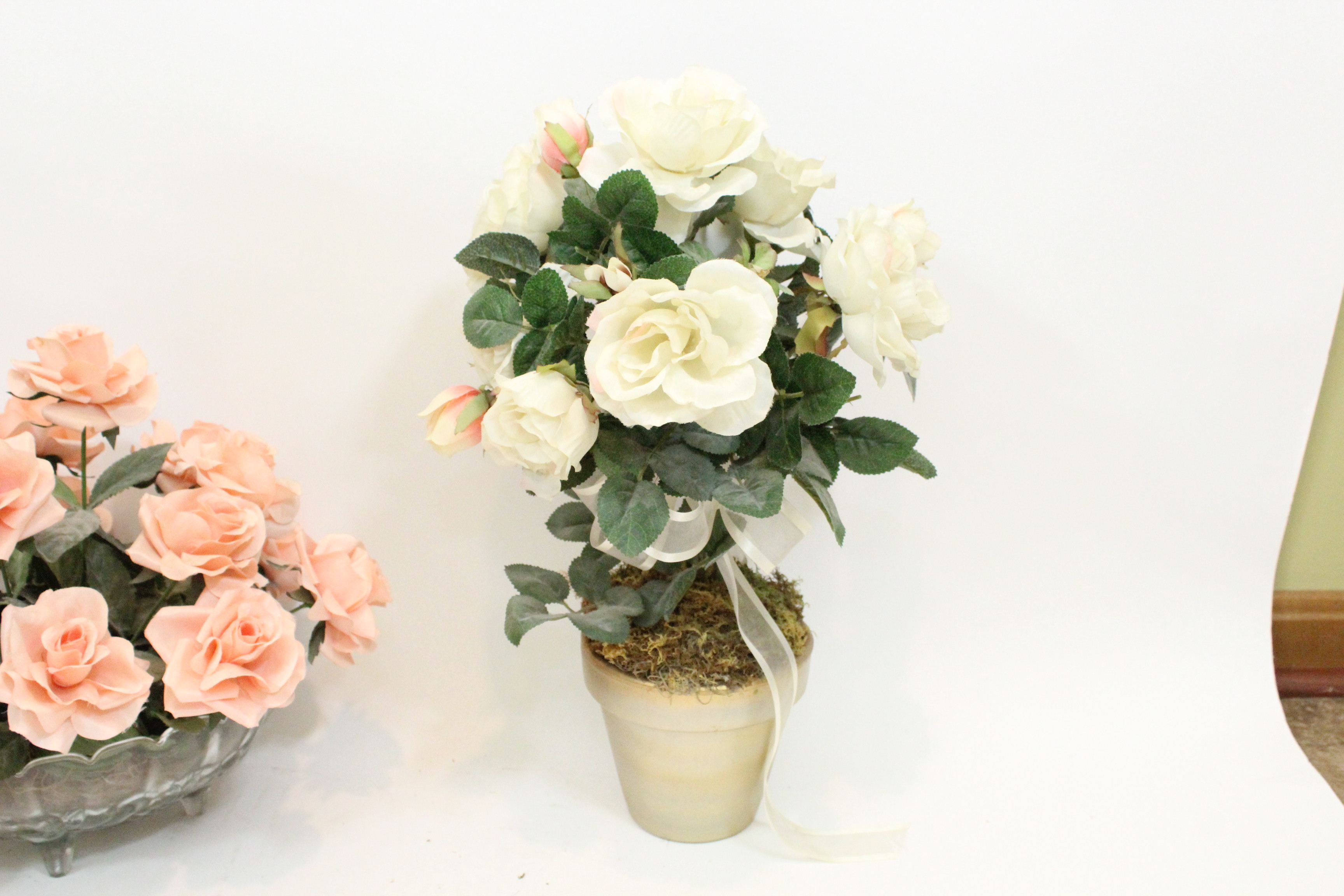 Floral and Bunny Garden Decor