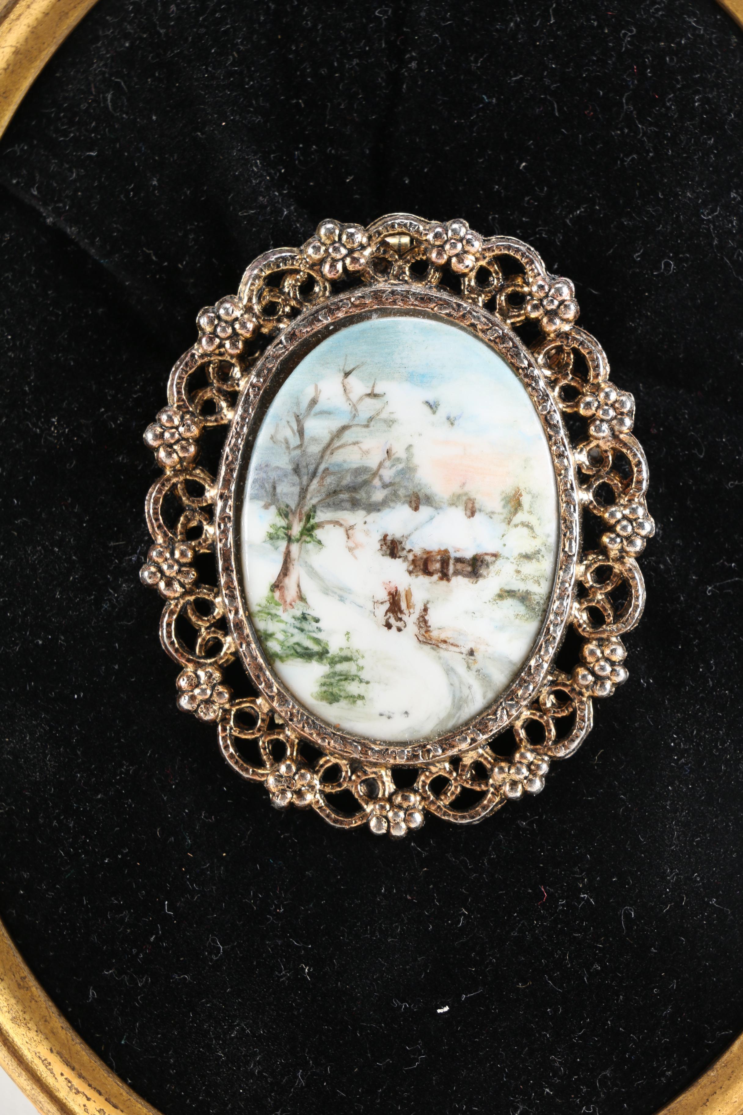 Black Cameo Pendants