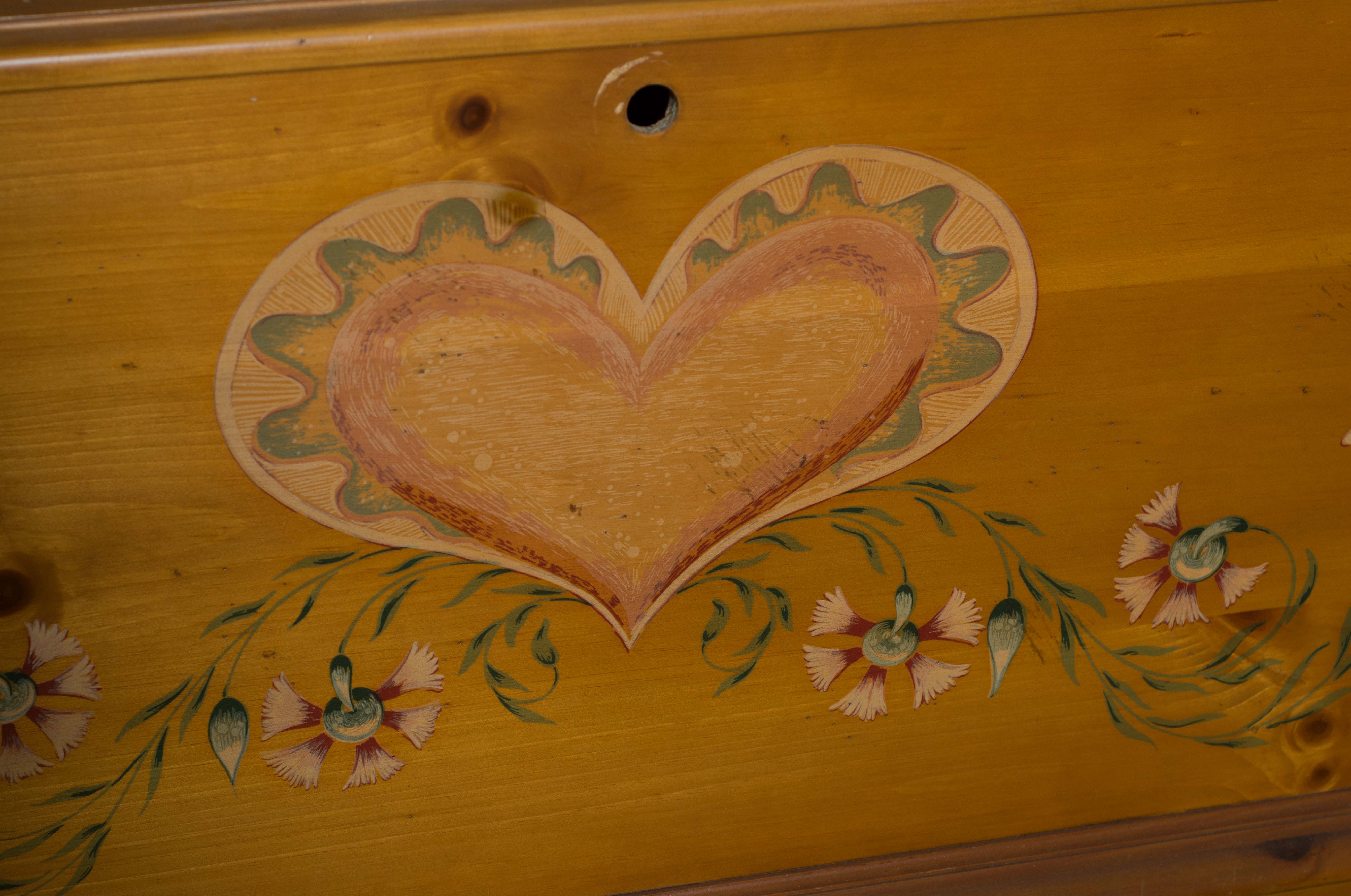 Painted Country Lane Cedar Chest