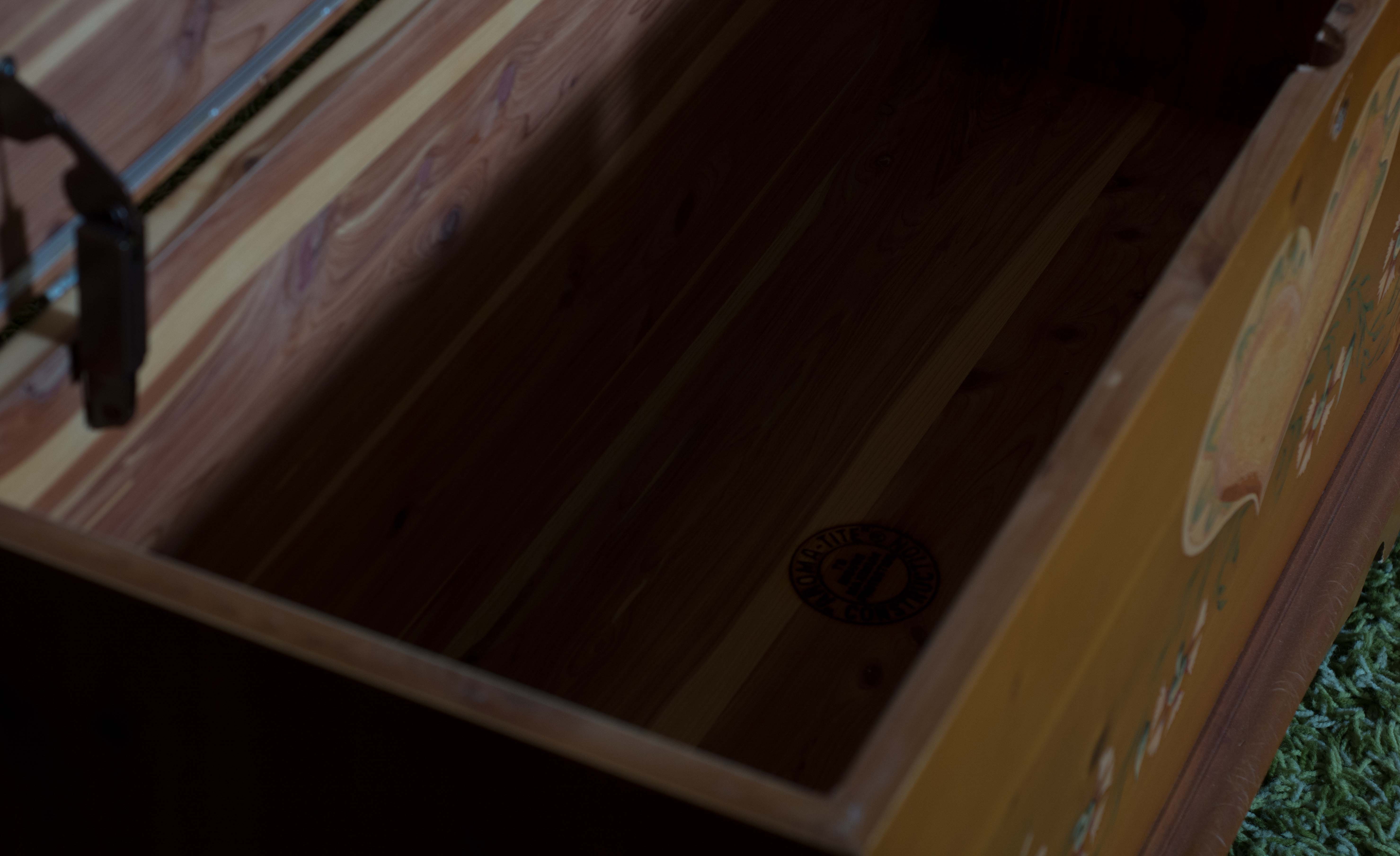 Painted Country Lane Cedar Chest