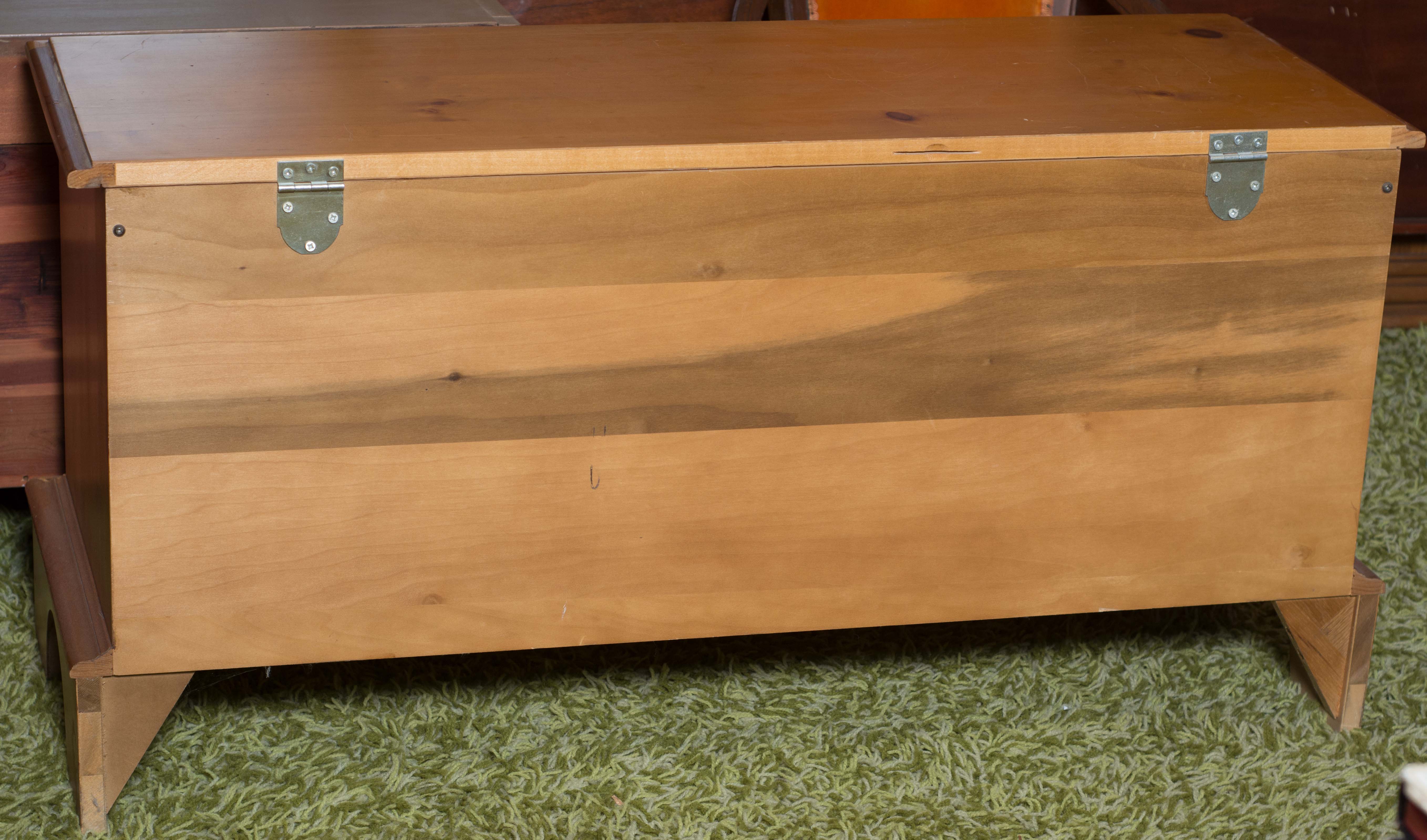 Painted Country Lane Cedar Chest