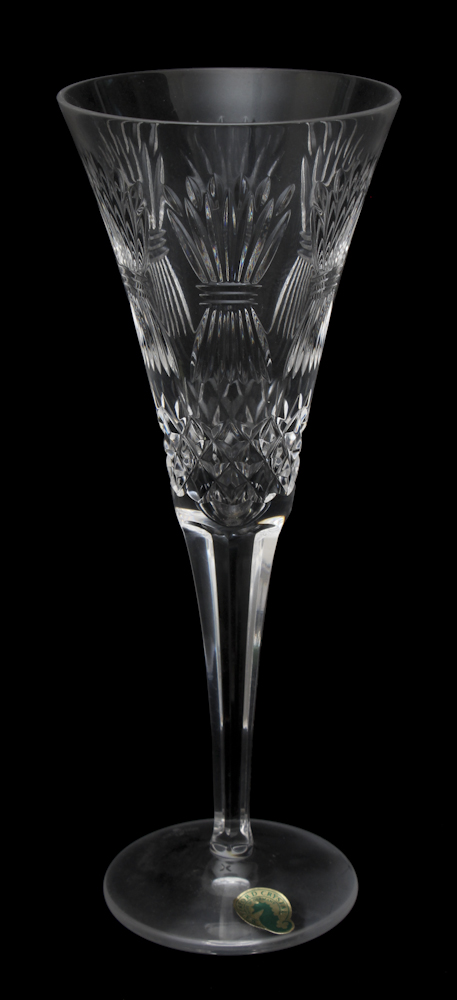 Waterford Crystal "Millennium Prosperity Wheat" Champagne Flutes