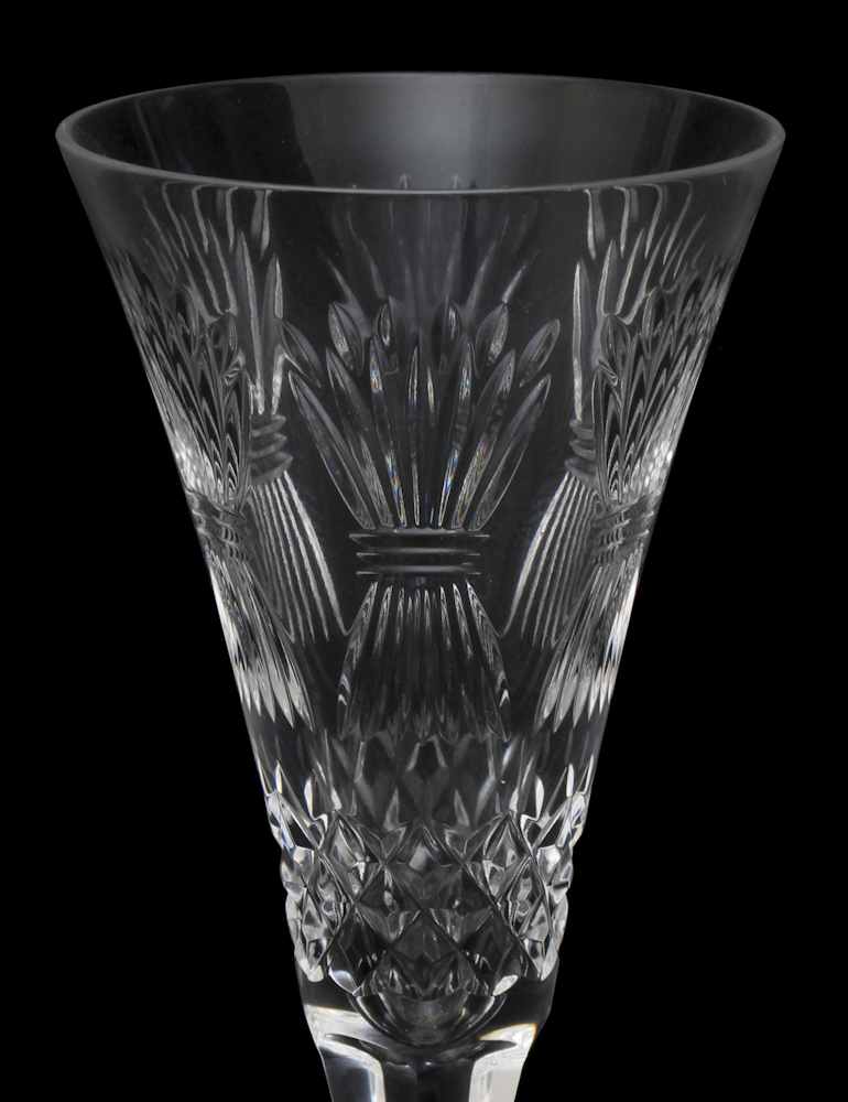 Waterford Crystal "Millennium Prosperity Wheat" Champagne Flutes