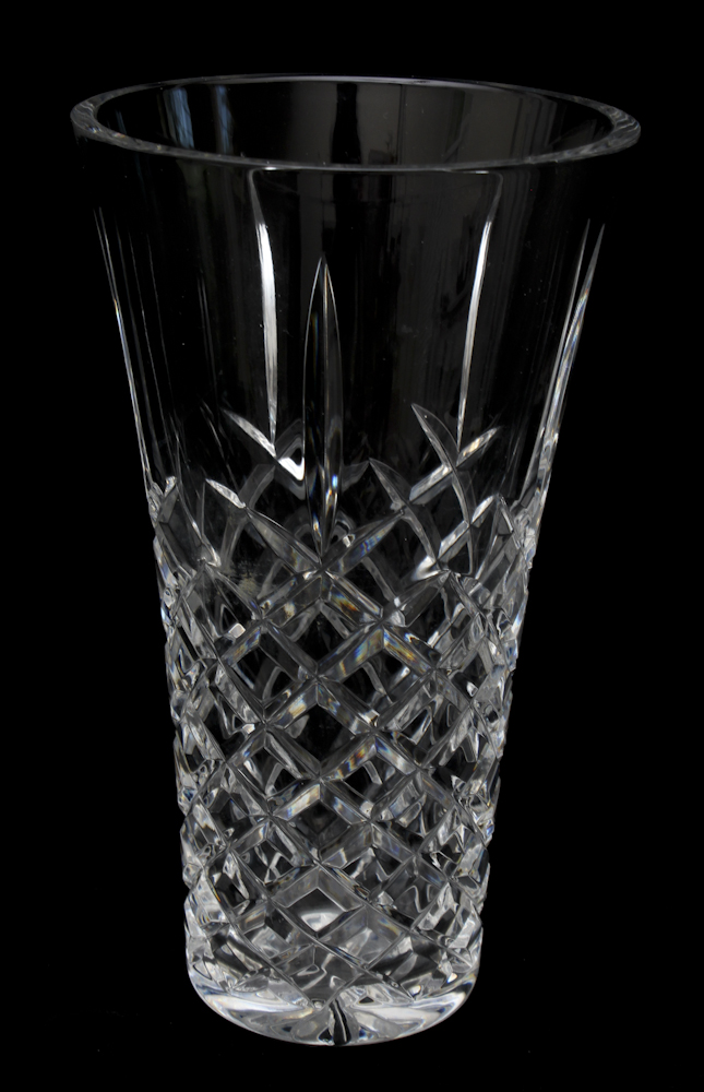 Lismore Style Cut Crystal Vase