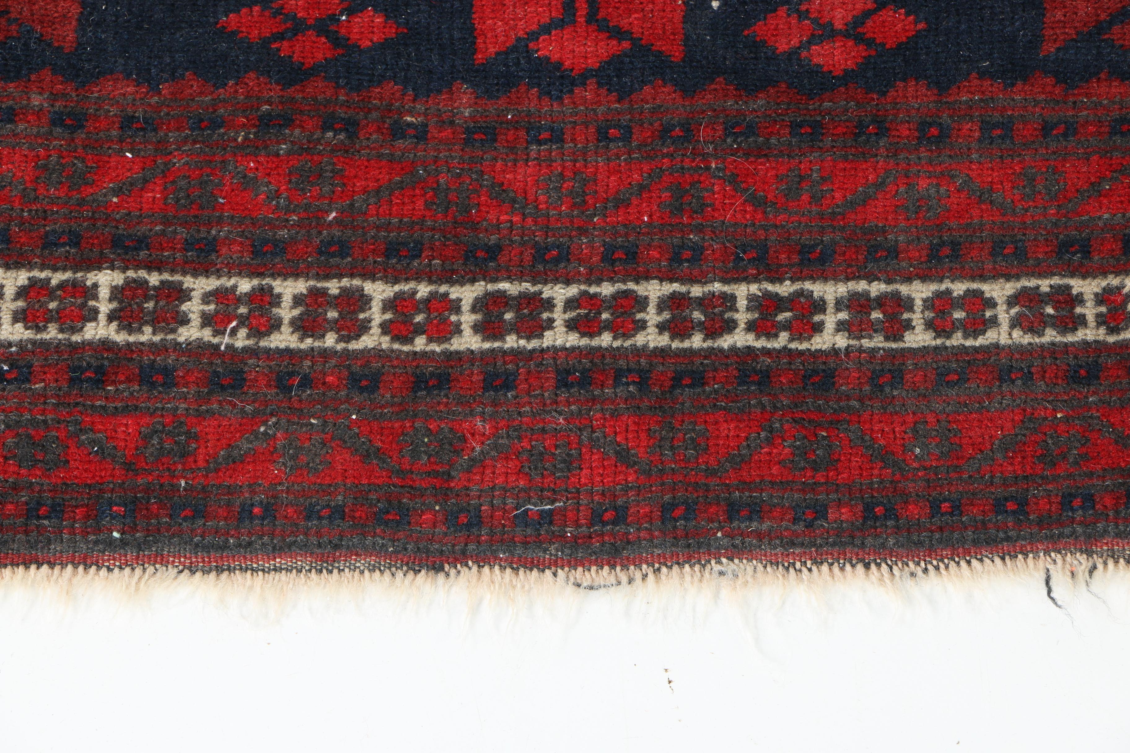 Hand-Knotted Baluch Area Rug