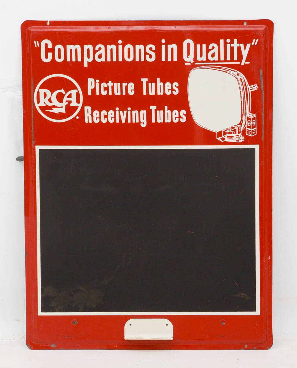 Vintage RCA Advertising Sign with Chalkboard