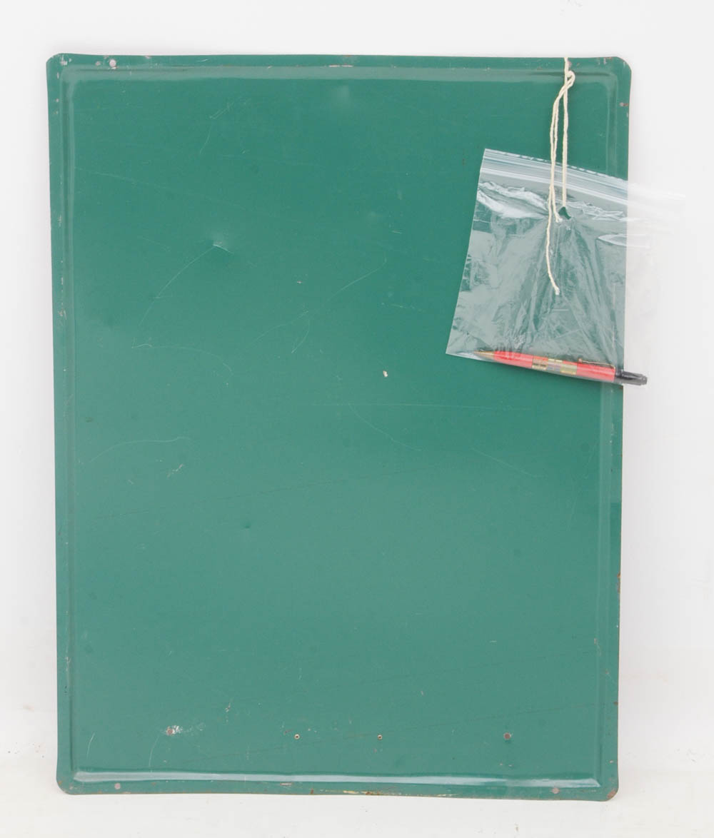 Vintage RCA Advertising Sign with Chalkboard