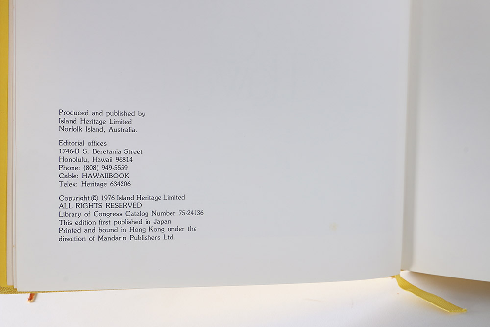 Signed and Numbered Limited Edition Books From the Hawaiian Bicentennial Library