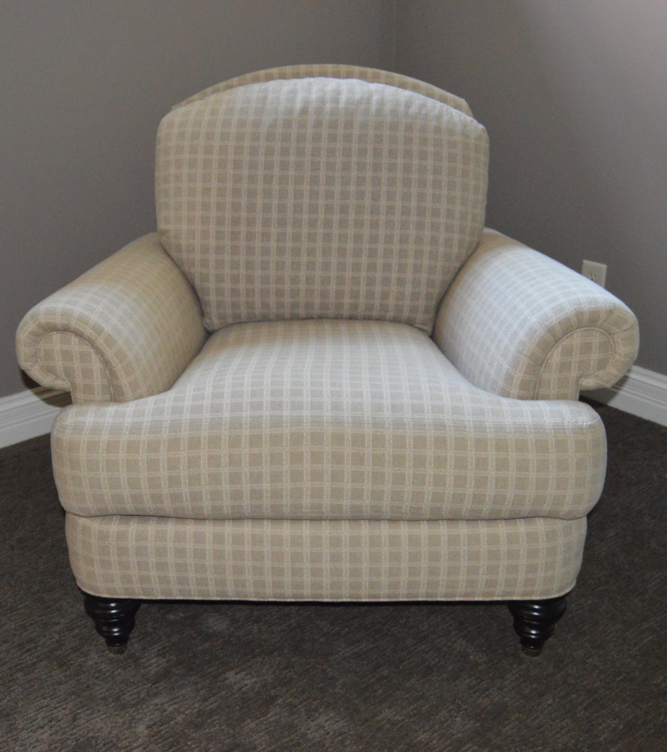Ethan Allen Upholstered "Hyde" Armchair