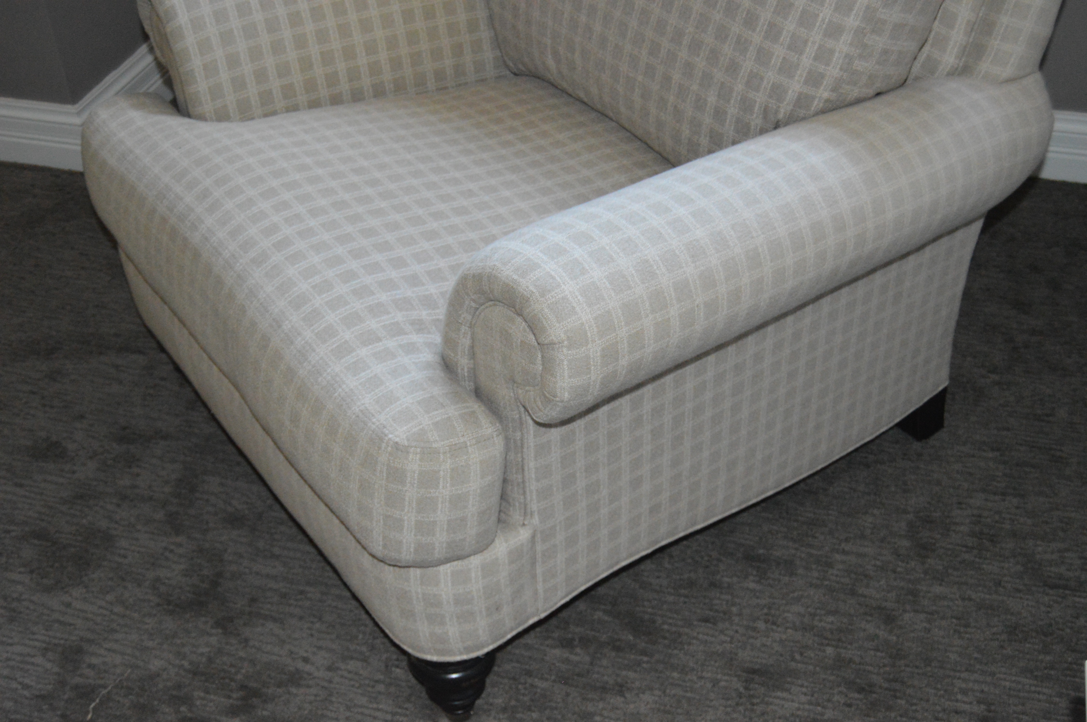 Ethan Allen Upholstered "Hyde" Armchair