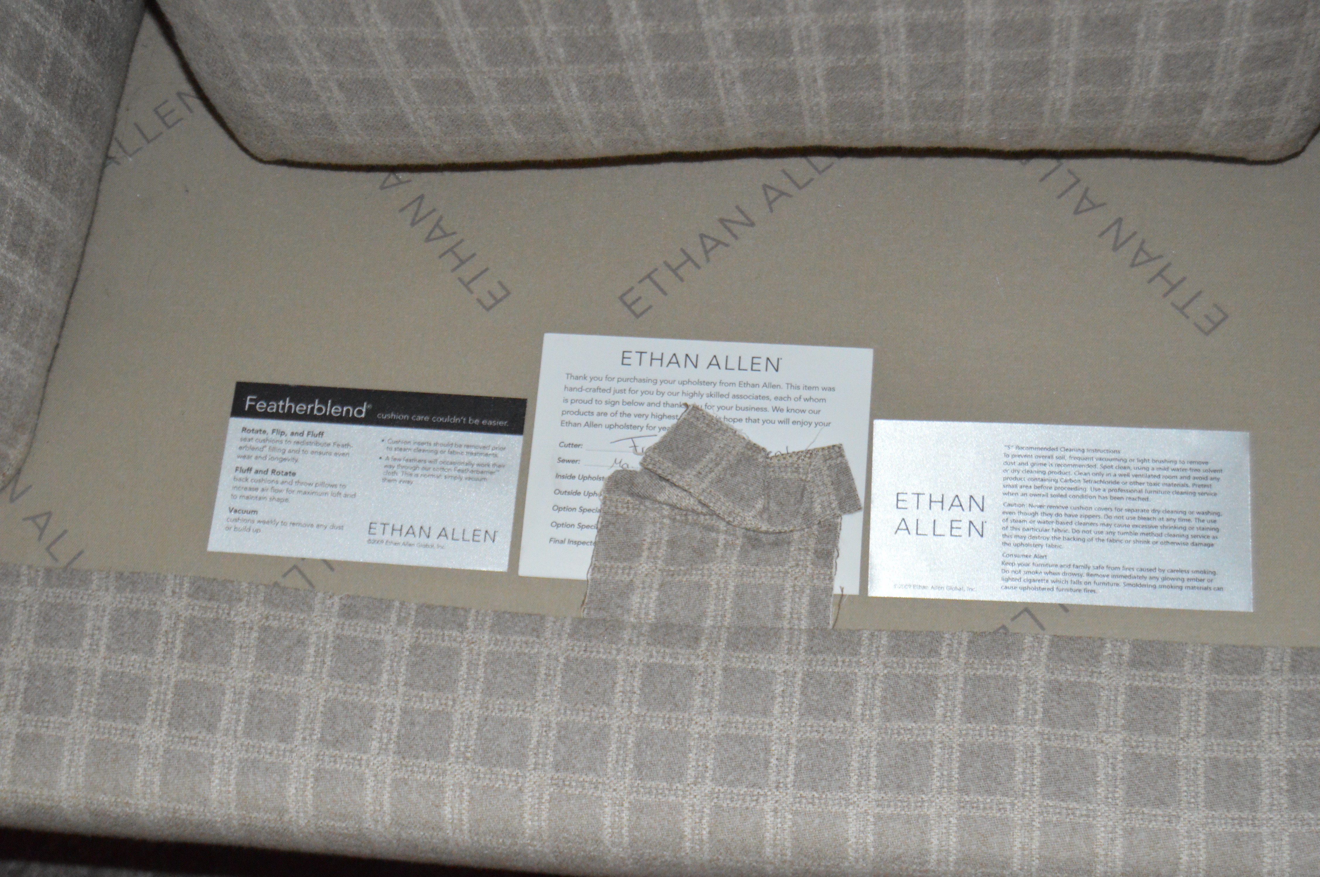 Ethan Allen Upholstered "Hyde" Armchair