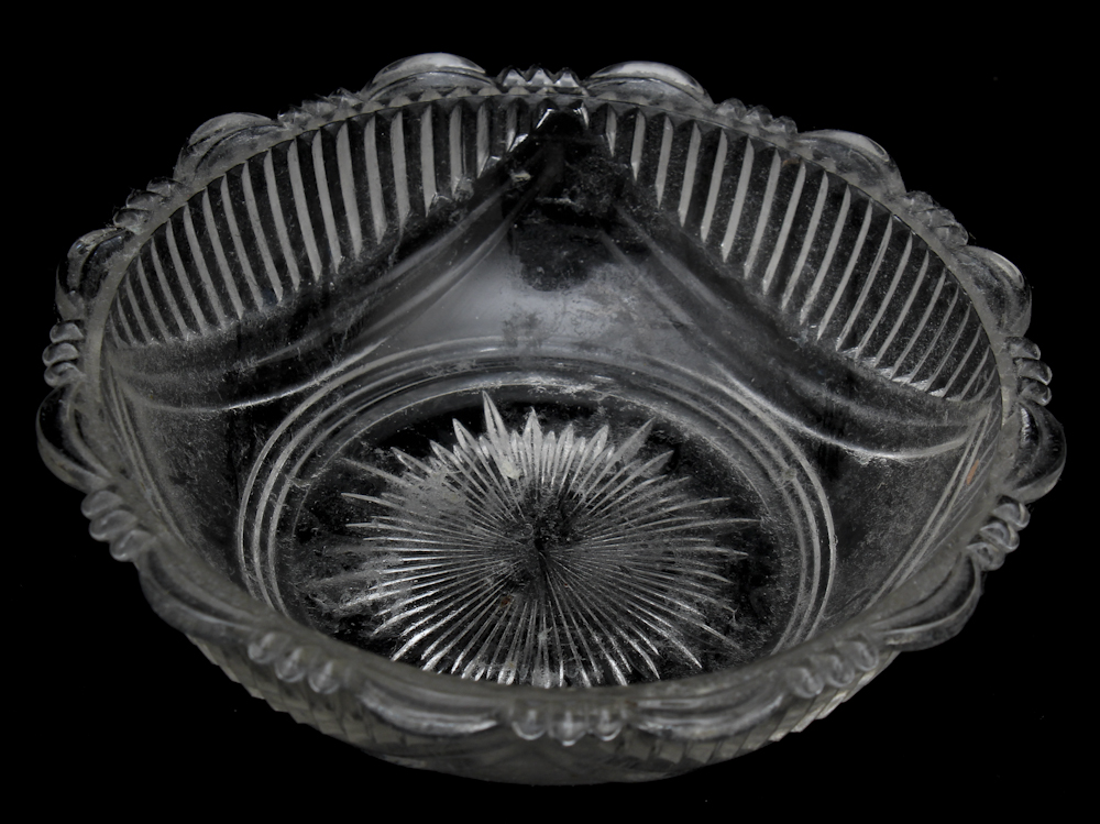 Cut and Pressed Glass Pieces