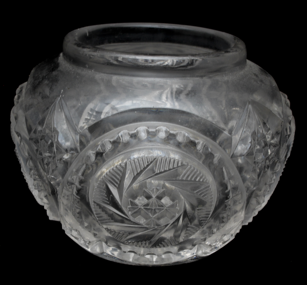 Cut and Pressed Glass Pieces