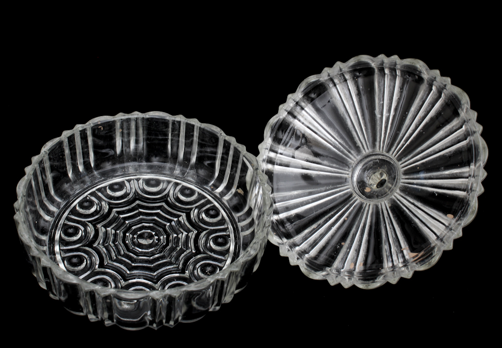 Cut and Pressed Glass Pieces