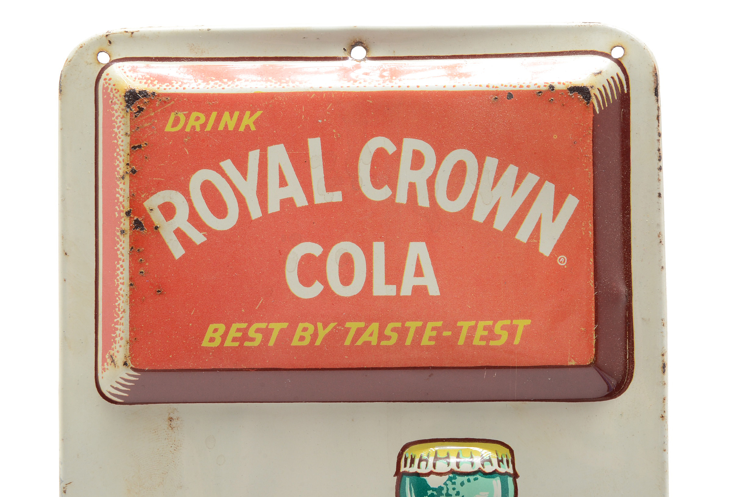 Vintage Royal Crown Cola Thermometer Signs