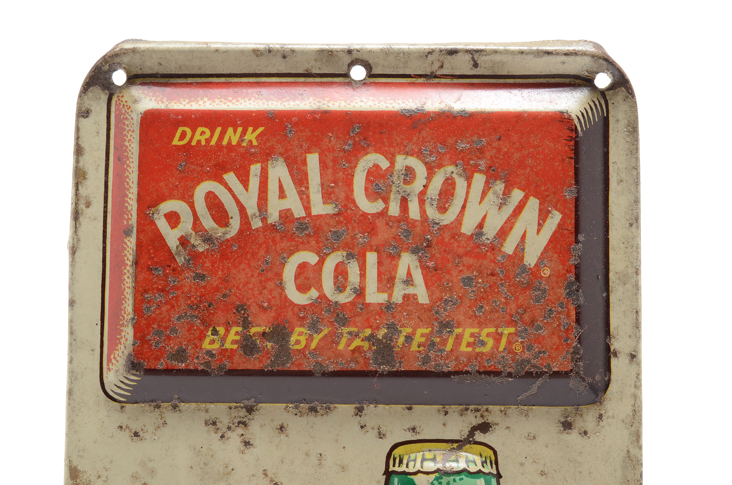 Vintage Royal Crown Cola Thermometer Signs