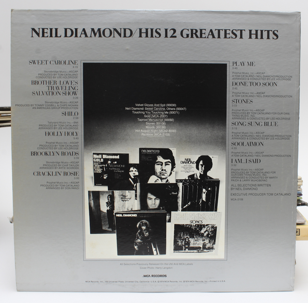 Beatles, Queen, Neil Diamond and Other Vintage Records