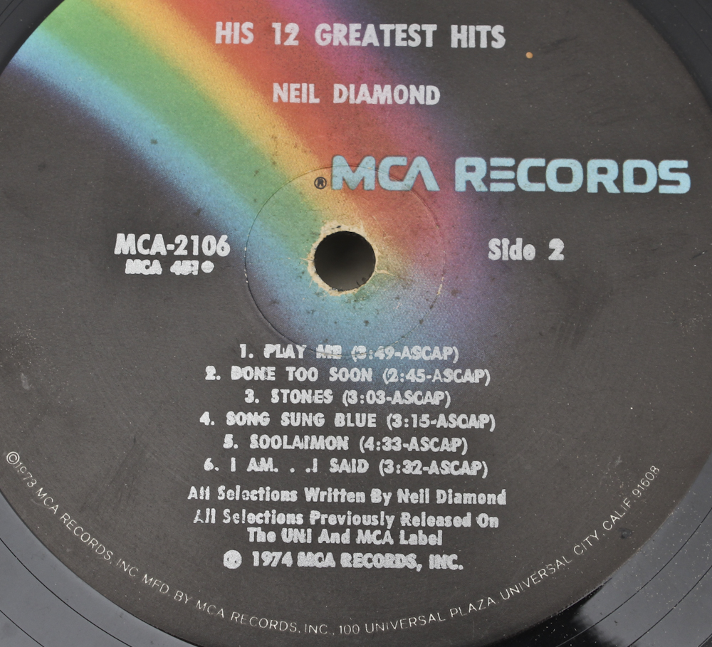 Beatles, Queen, Neil Diamond and Other Vintage Records