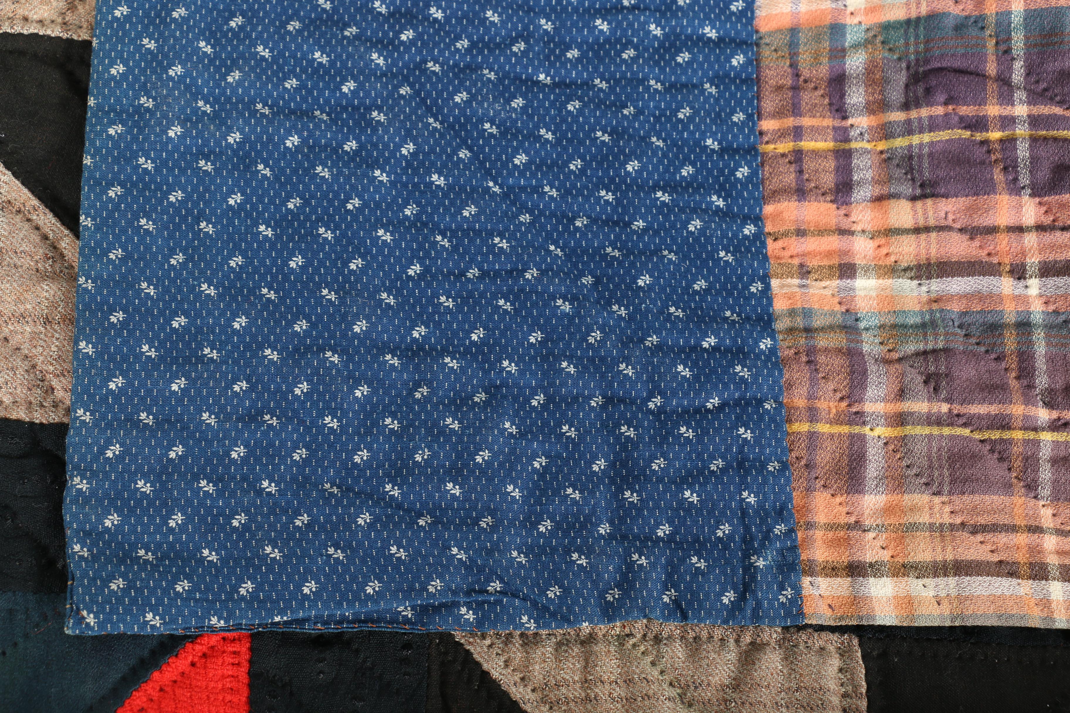 Handmade Pinwheel Pattern Quilt