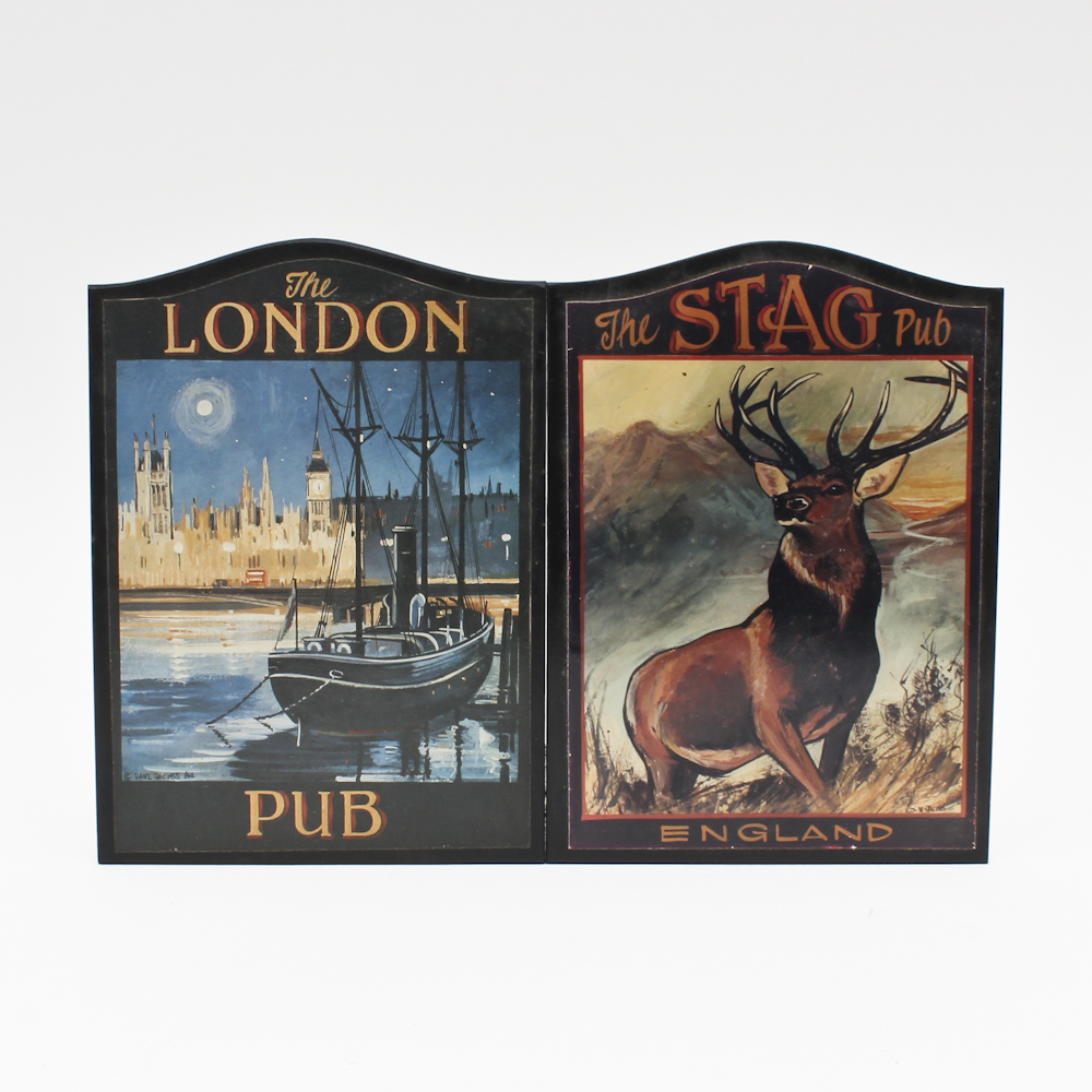 Pair of Miniature British Bar Plaques