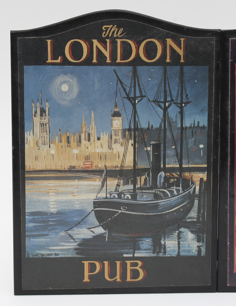 Pair of Miniature British Bar Plaques