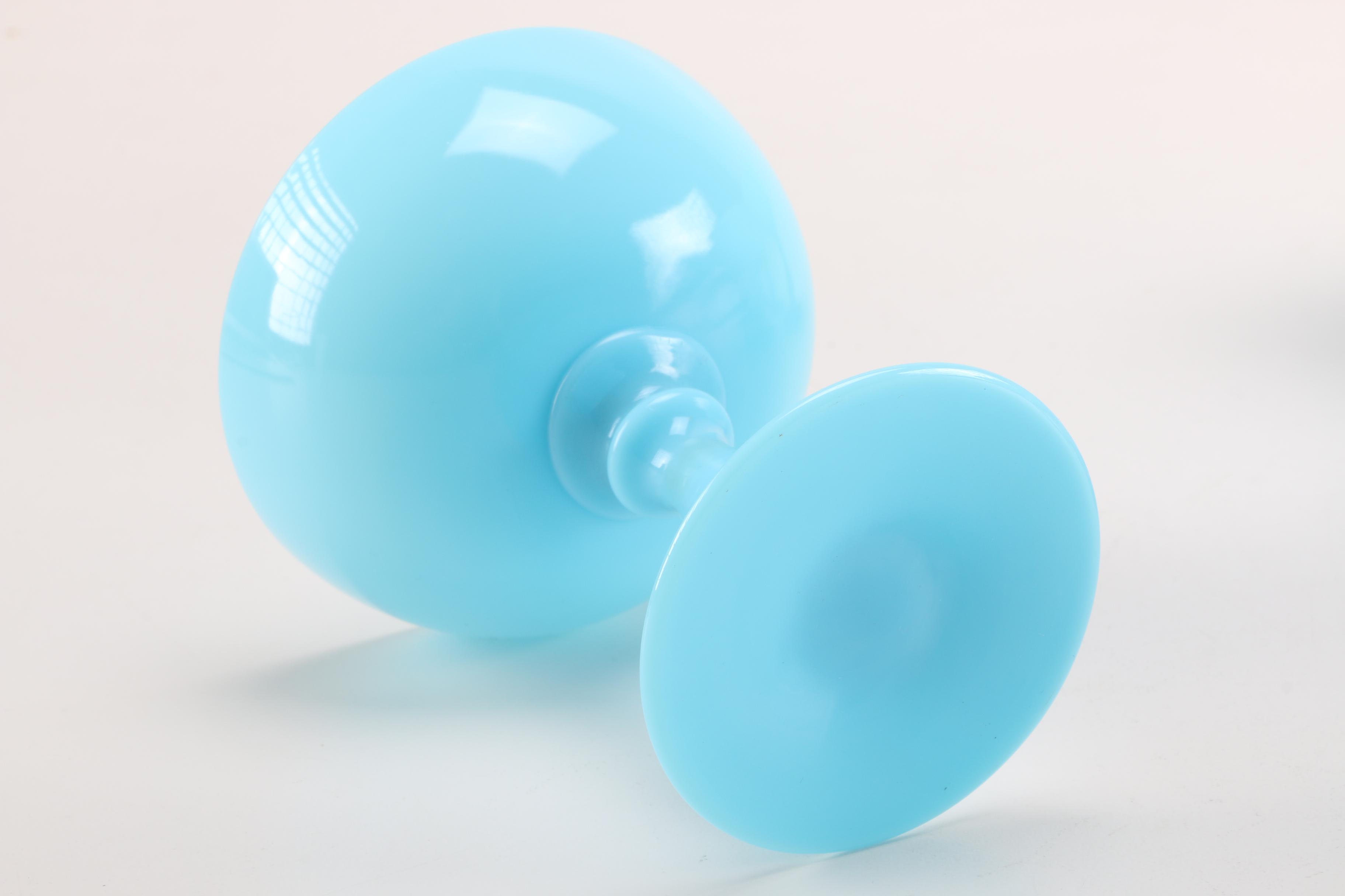 Vintage Blue Milk Glass Tableware