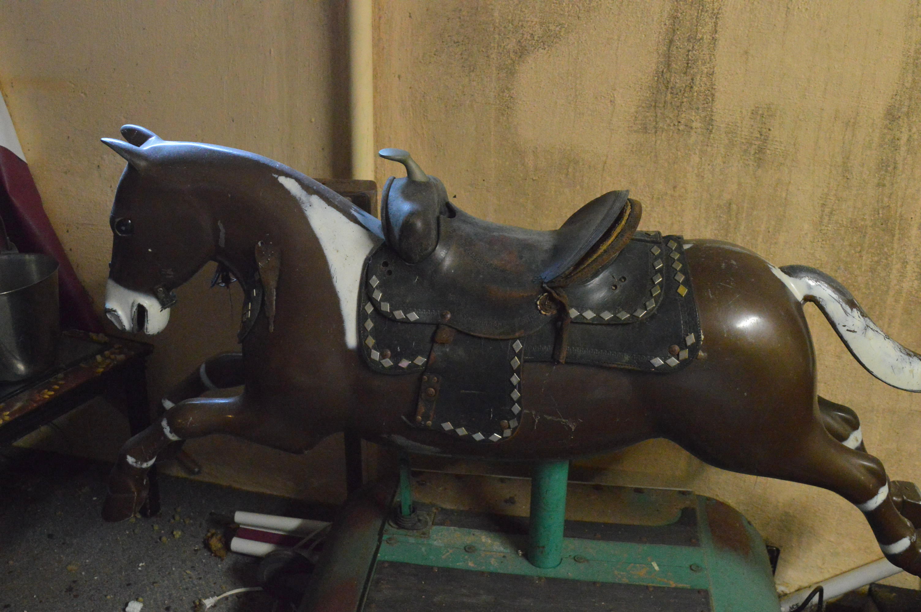 Vintage Metal Arcade Horse Ride "Sandy"