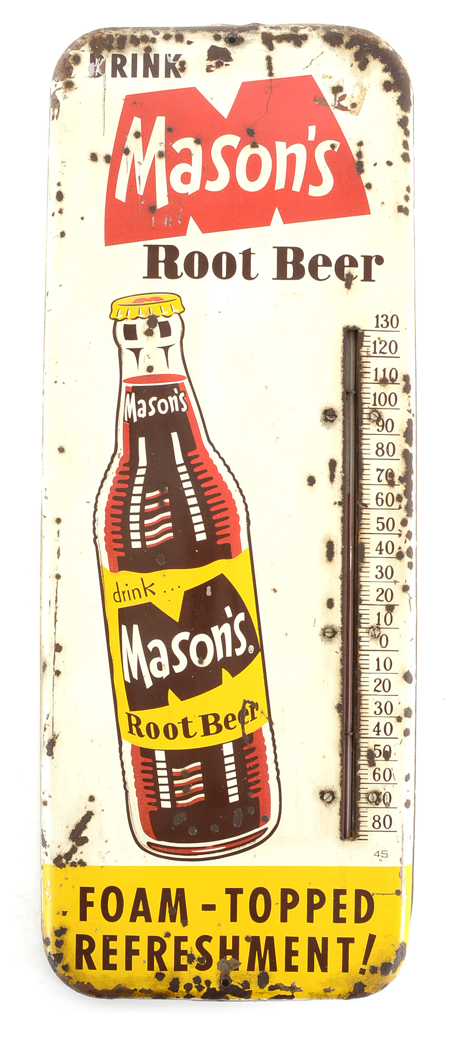 Vintage Soda Pop Advertisement Thermometer Signs