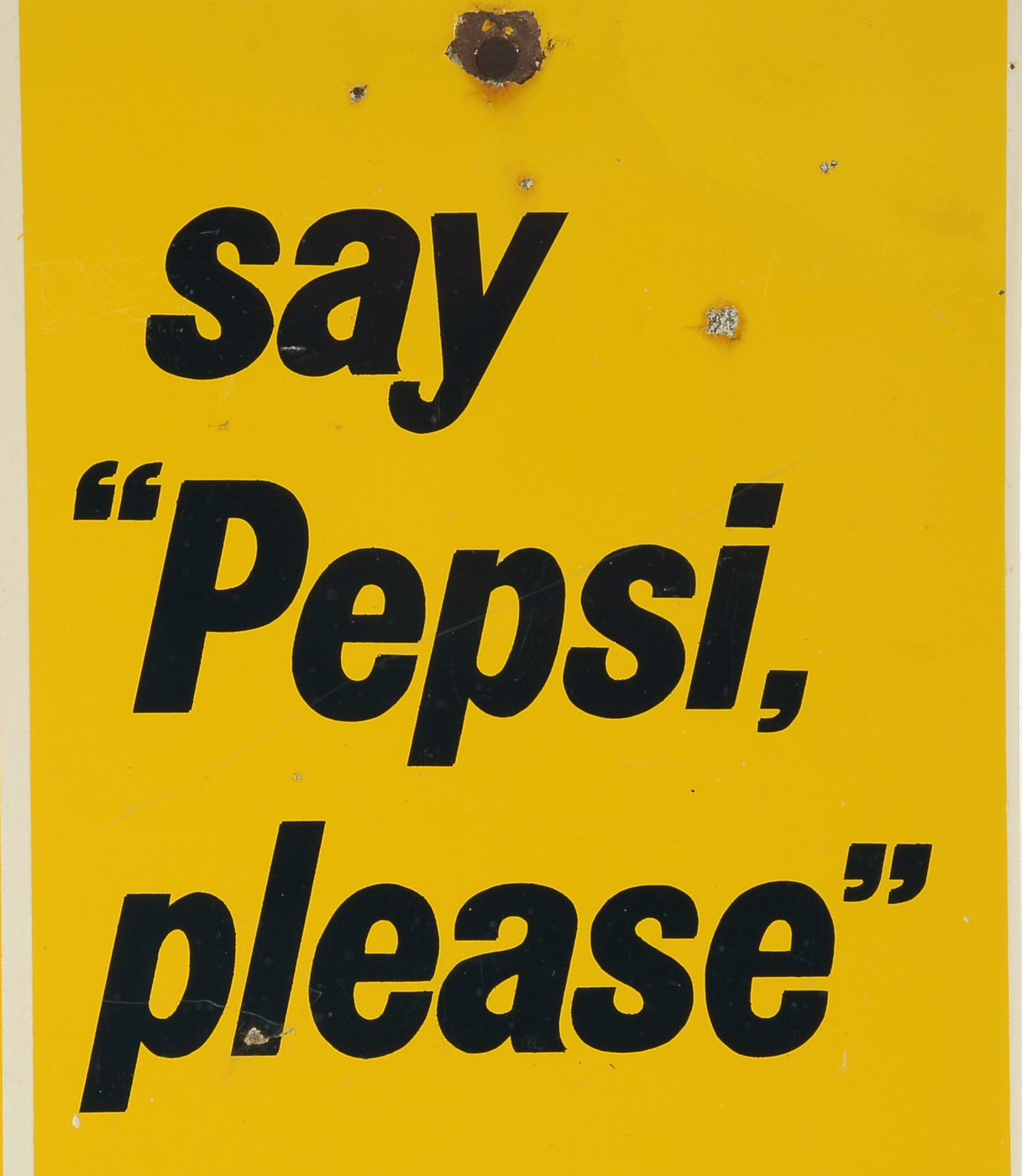 1967 Pepsi-Cola Advertising Metal Thermometer