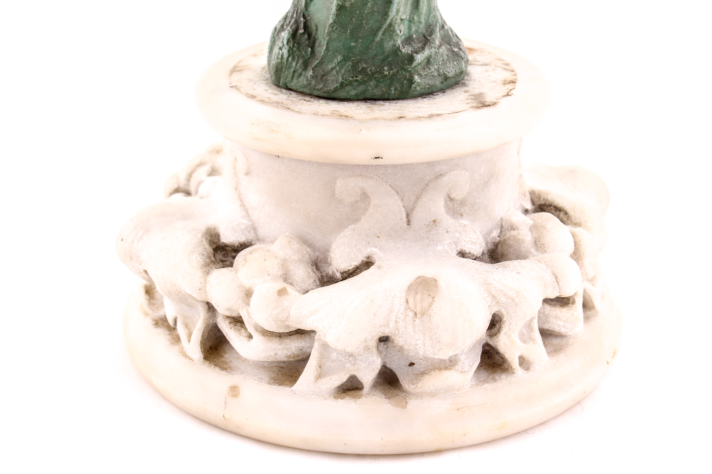 Art Nouveau Metal Bust in the Style of Villanis