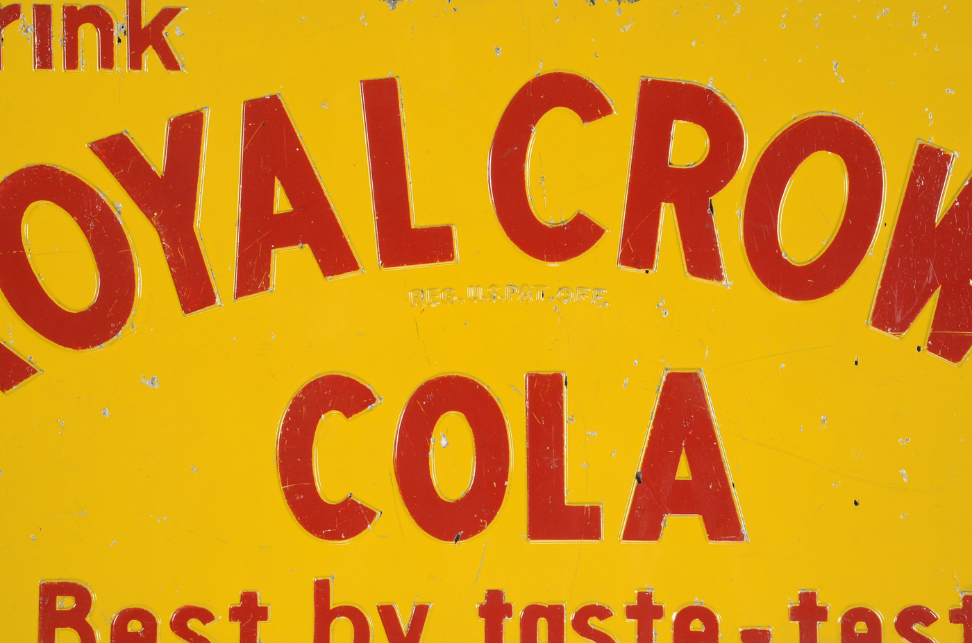 Vintage Royal Crown Metal Sign and Thermometer