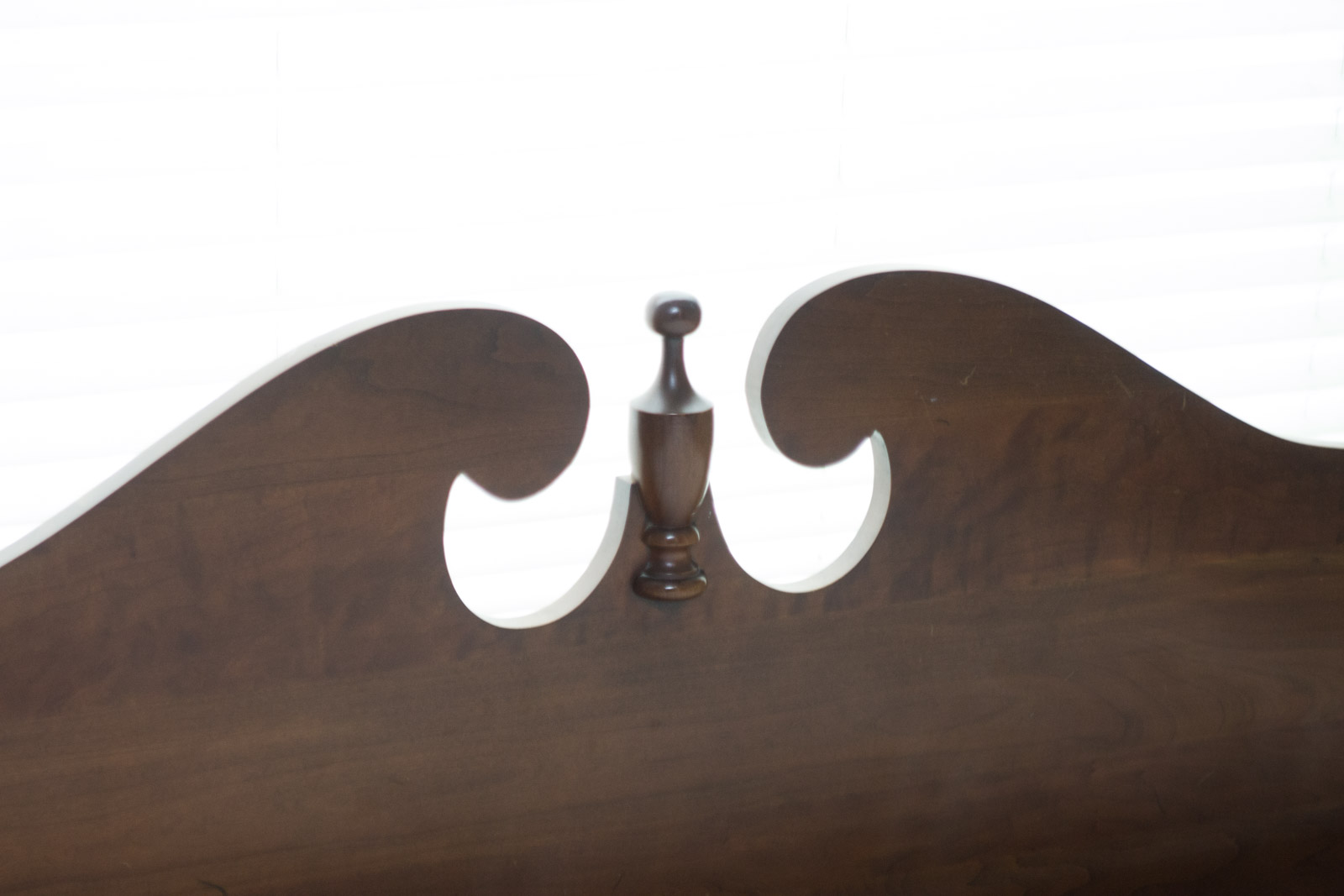 Vintage Federal Style Queen Size Cherry Four Post Bed