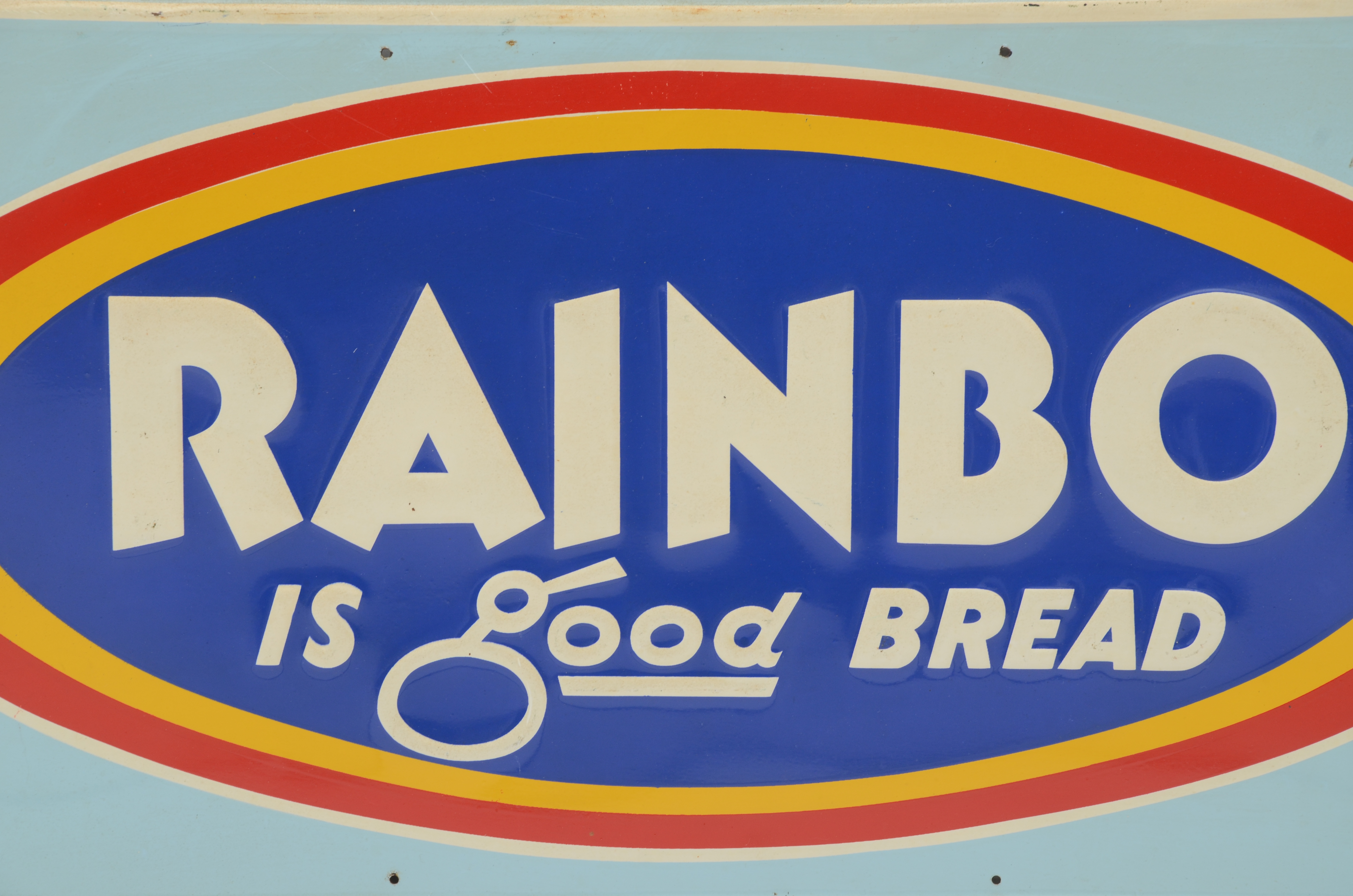 Vintage Rainbo Bread Metal Sign