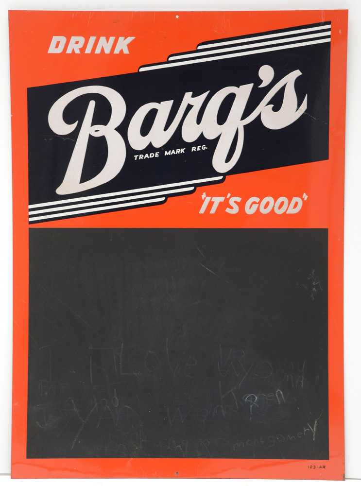 Vintage Barq's Root Beer Advertisement Menu Boards