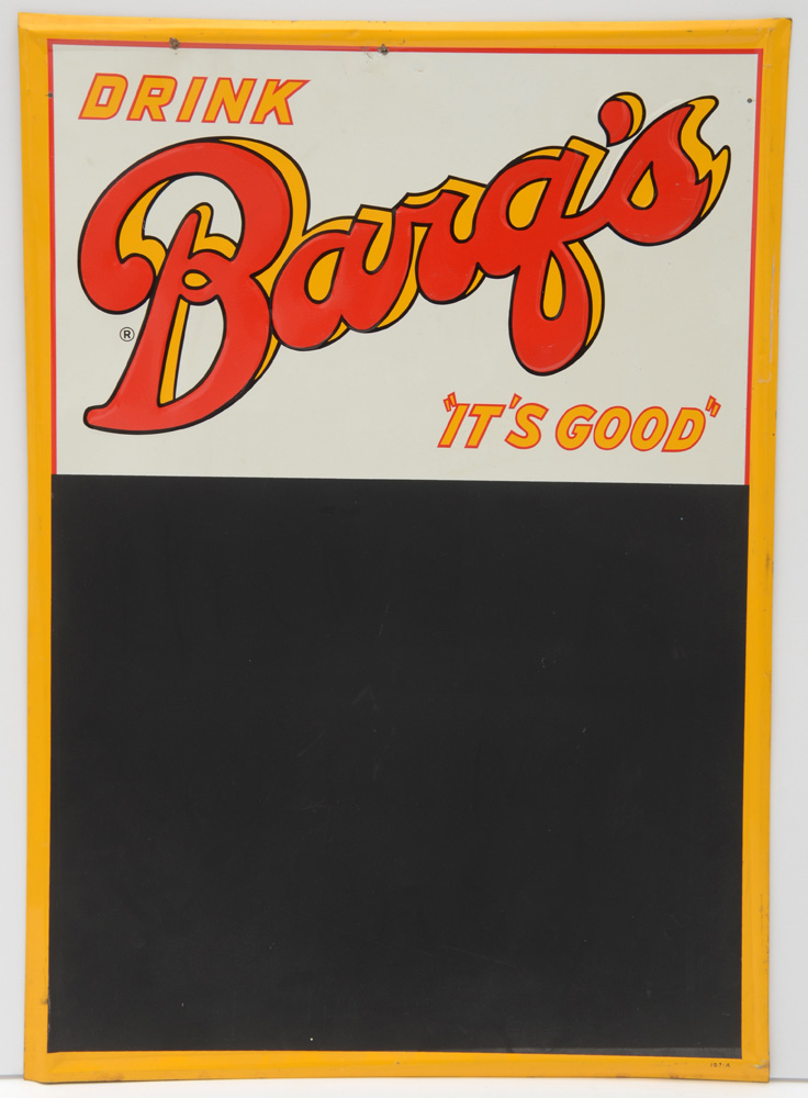 Vintage Barq's Root Beer Advertisement Menu Boards
